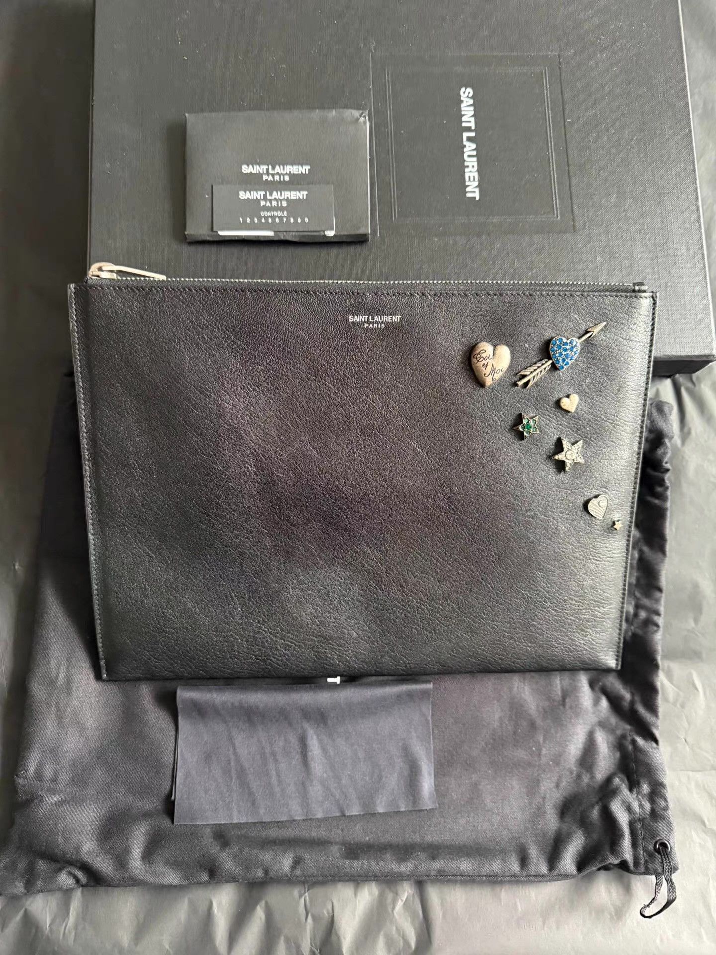 Saint Laurent Paris Saint Laurent Envelope Clutch Ｑ23 Size ONE SIZE - 1 Thumbnail