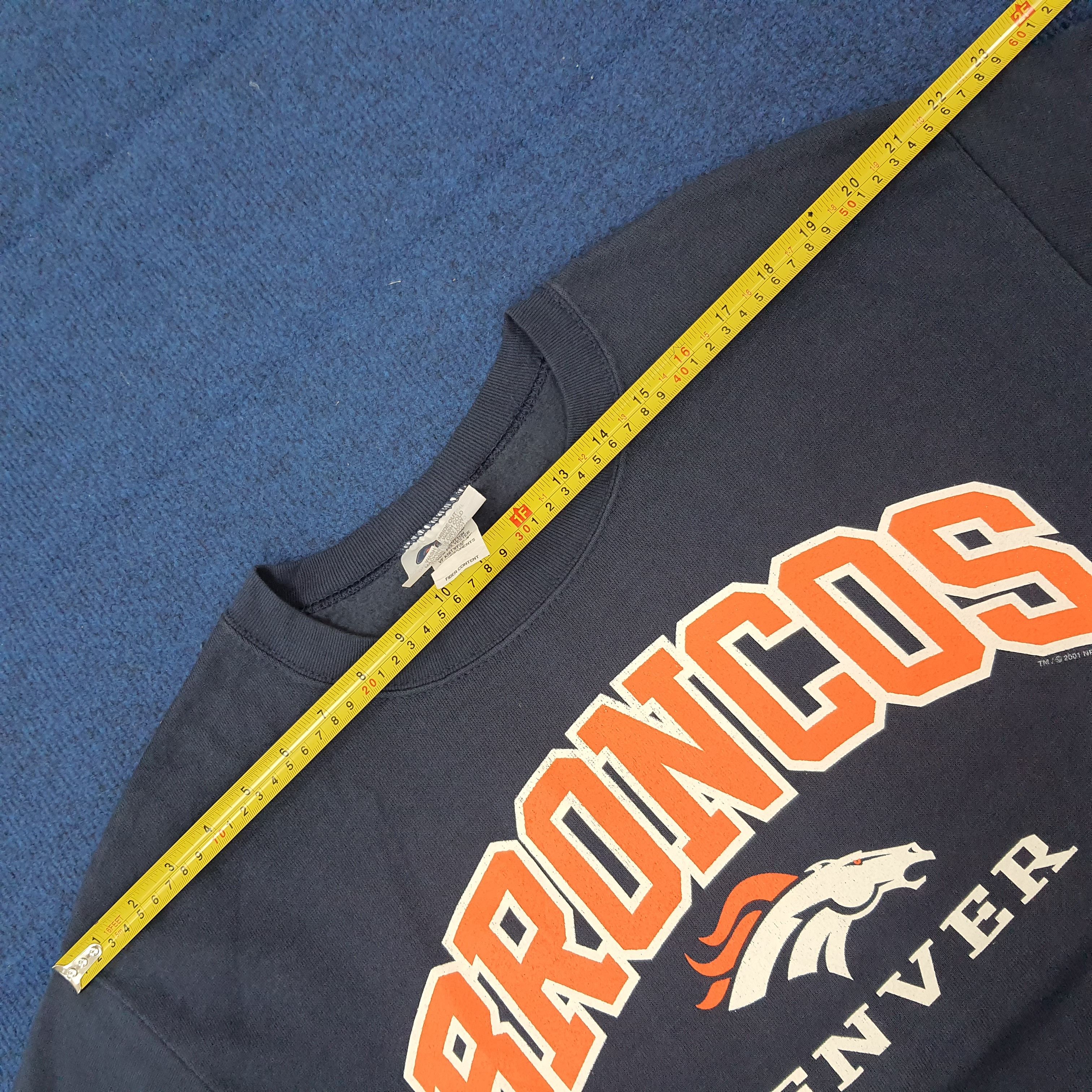 NFL Vintage Denver Broncos Football Team Sweatshirt C253N8 Size US L / EU 52-54 / 3 - 8 Thumbnail