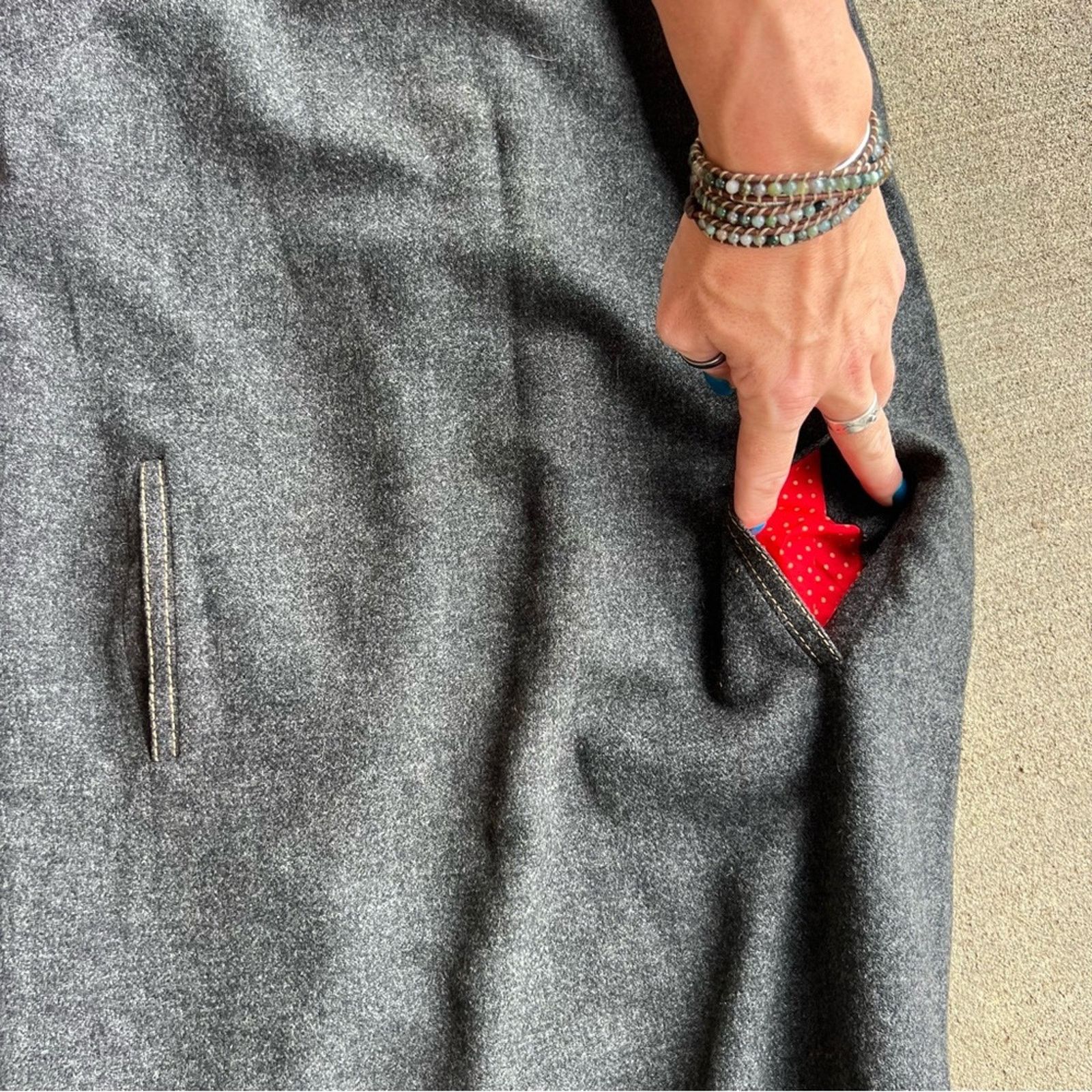 Pendleton 60s Pendleton Woolen Mills Gray Wool Sleeveless Sheath Dress Size L / US 10 / IT 46 - 7 Thumbnail