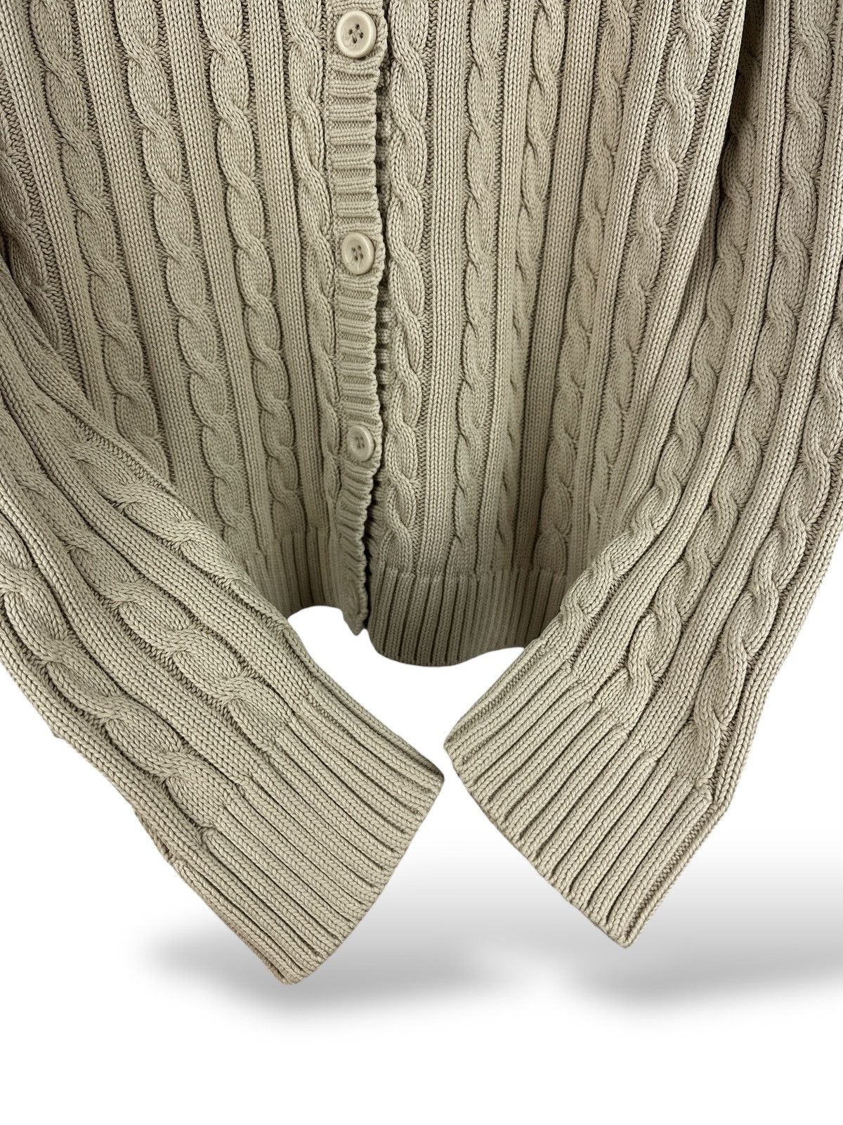 L.L. Bean Vintage L.L. Bean Cable Knit Sweater Cardigan Women’s Size L Size L / US 10 / IT 46 - 8 Thumbnail