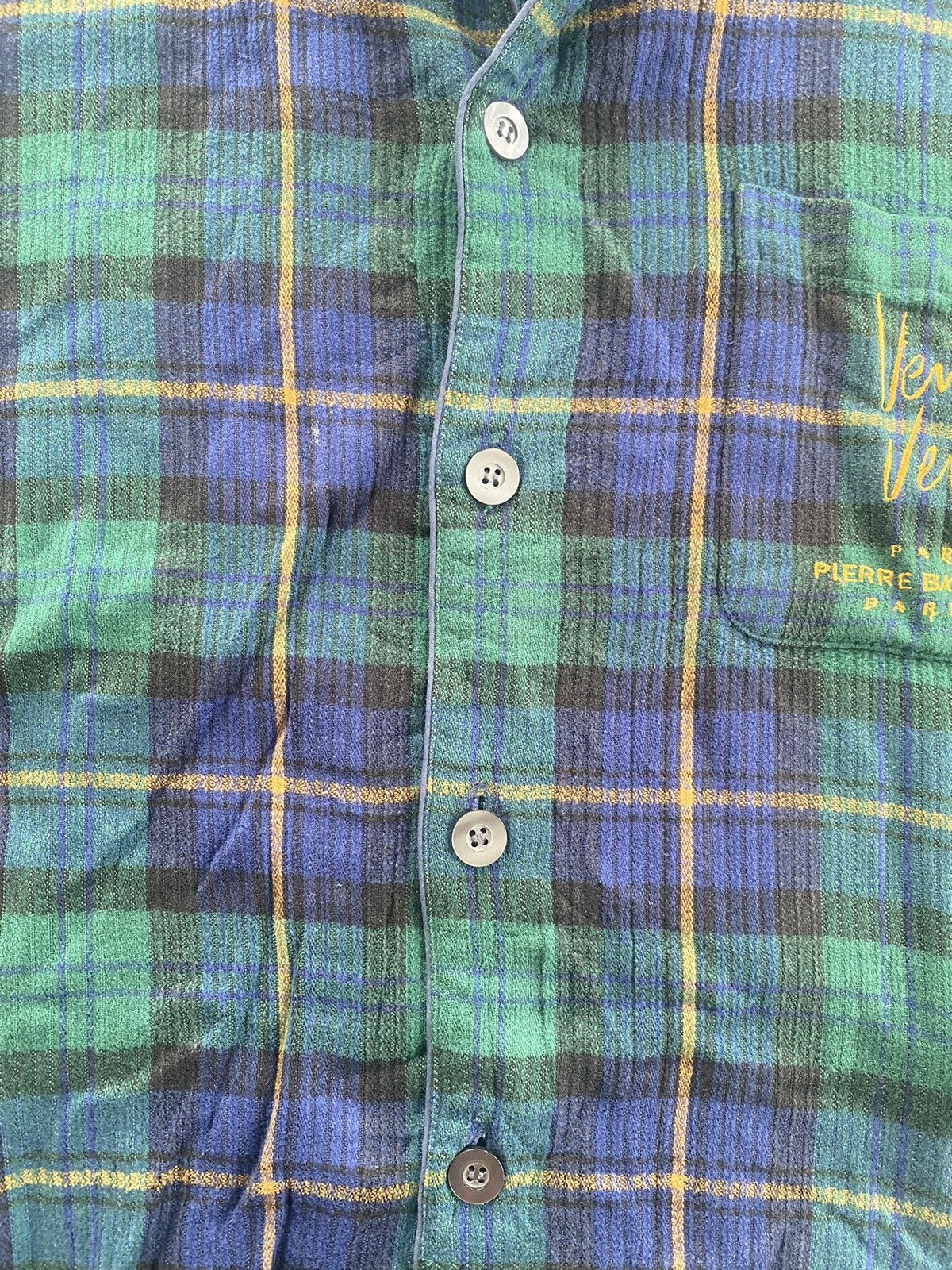 Pierre Balmain × Vintage VINTAGE PIERRE BALMAIN VENT VENT BUTTON UP SHIRT Size US M / EU 48-50 / 2 - 4 Thumbnail
