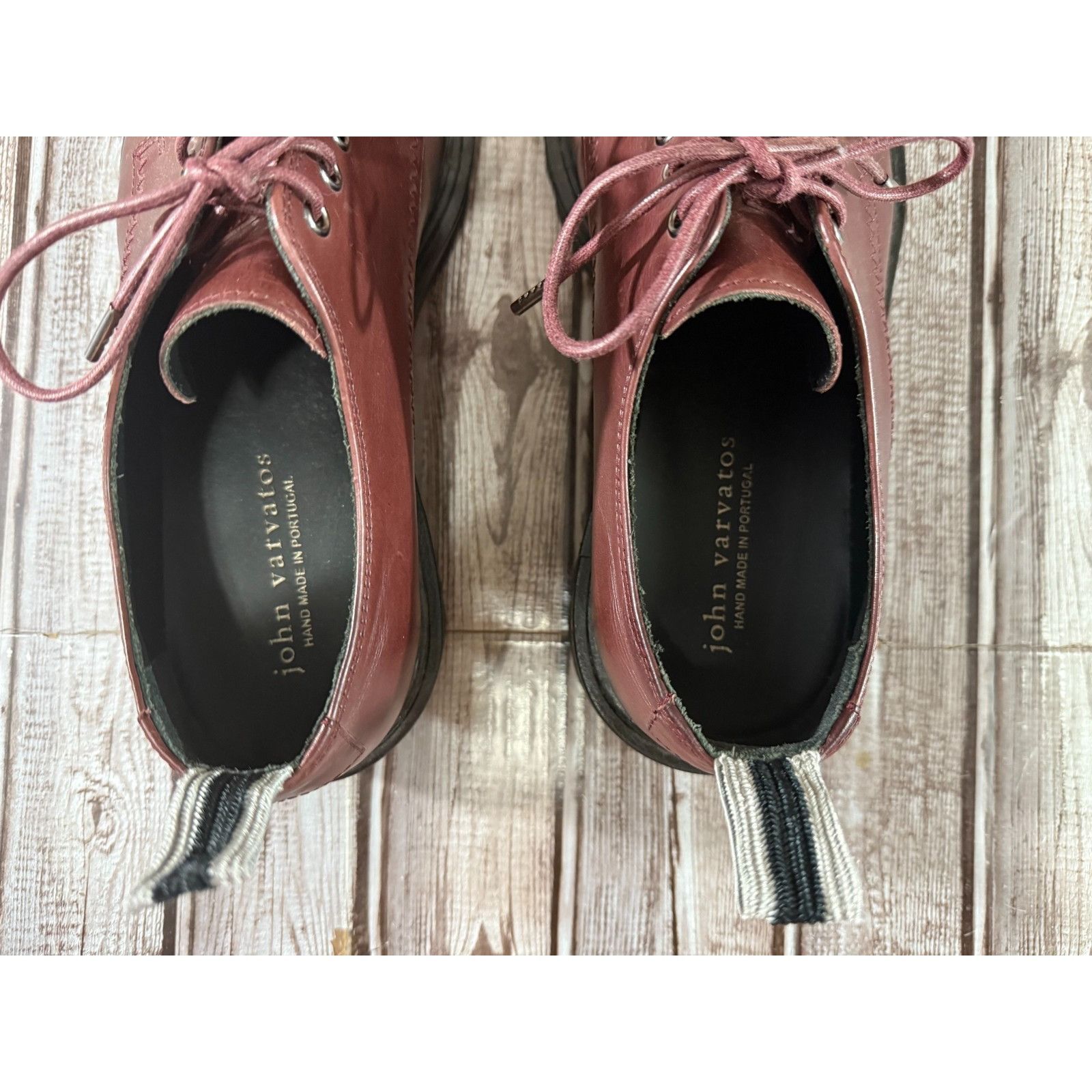 John Varvatos John Varvatos lace up Oxford Leather Shoes oxblood Sz 9.5 Ne Size US 9.5 / EU 42-43 - 4 Thumbnail
