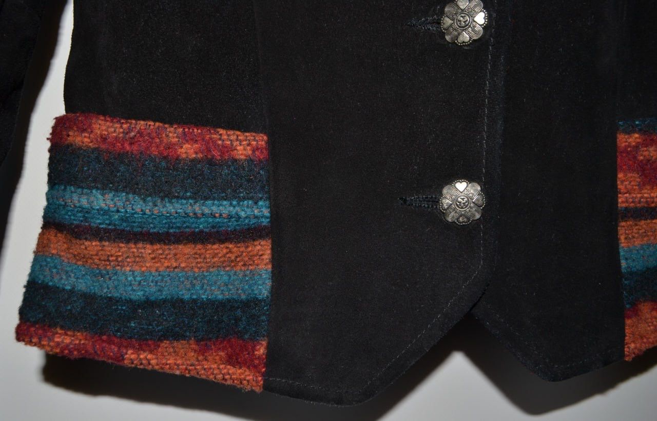 Vintage VTG Pioneer Wear Genuine Suede Leather Cowgirl Rodeo Jacket Size S / US 4 / IT 40 - 4 Thumbnail