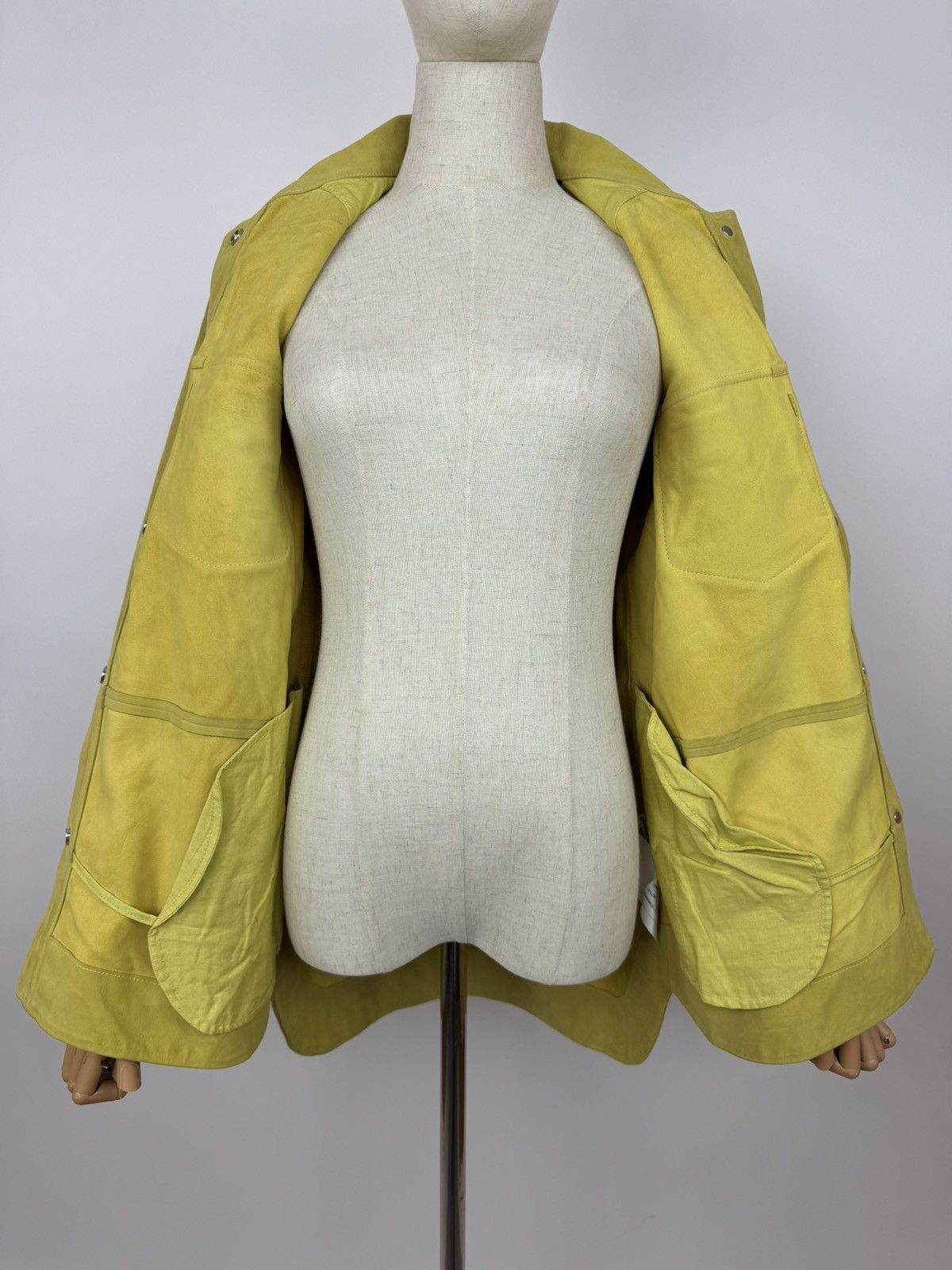 Scotch & Soda Scotch Soda Suede Overshirt Yellow Leather Jacket Womens Size S / US 4 / IT 40 - 7 Thumbnail