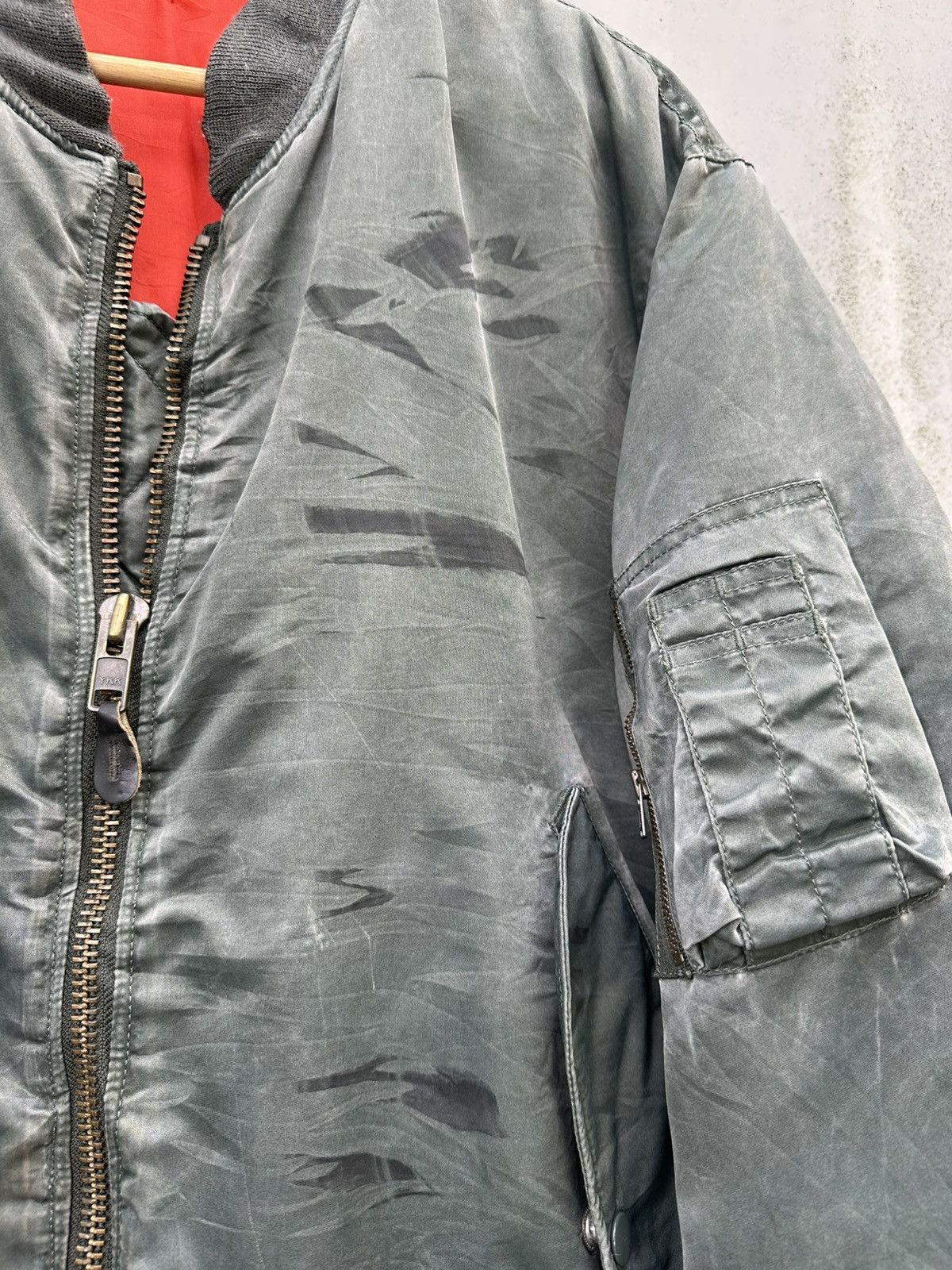 Vintage 🪖Vintage Faded Machope MA-1 Man Intermediate Bomber Jacket Size US M / EU 48-50 / 2 - 11 Thumbnail