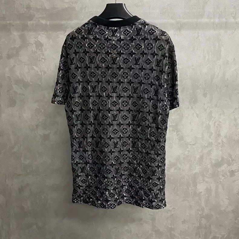 Louis Vuitton Louis Vuitton Black full-print logo short sleeve 2502-Next Size US XXL / EU 58 / 5 - 2 Thumbnail