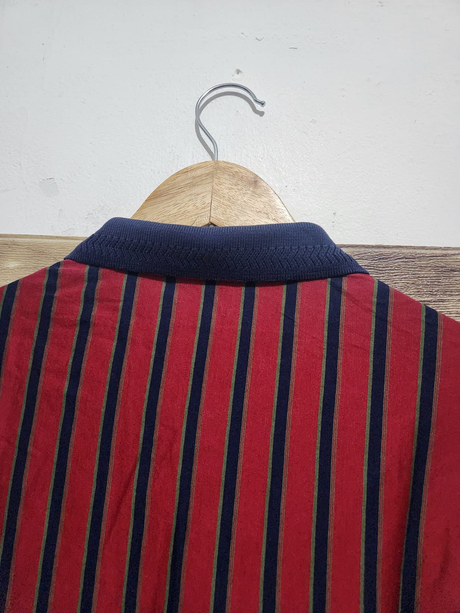 Lyle & Scott × Vintage Vintage Lyle & Scott Polo Shirt Stripe Long Sleeve Size US M / EU 48-50 / 2 - 8 Thumbnail