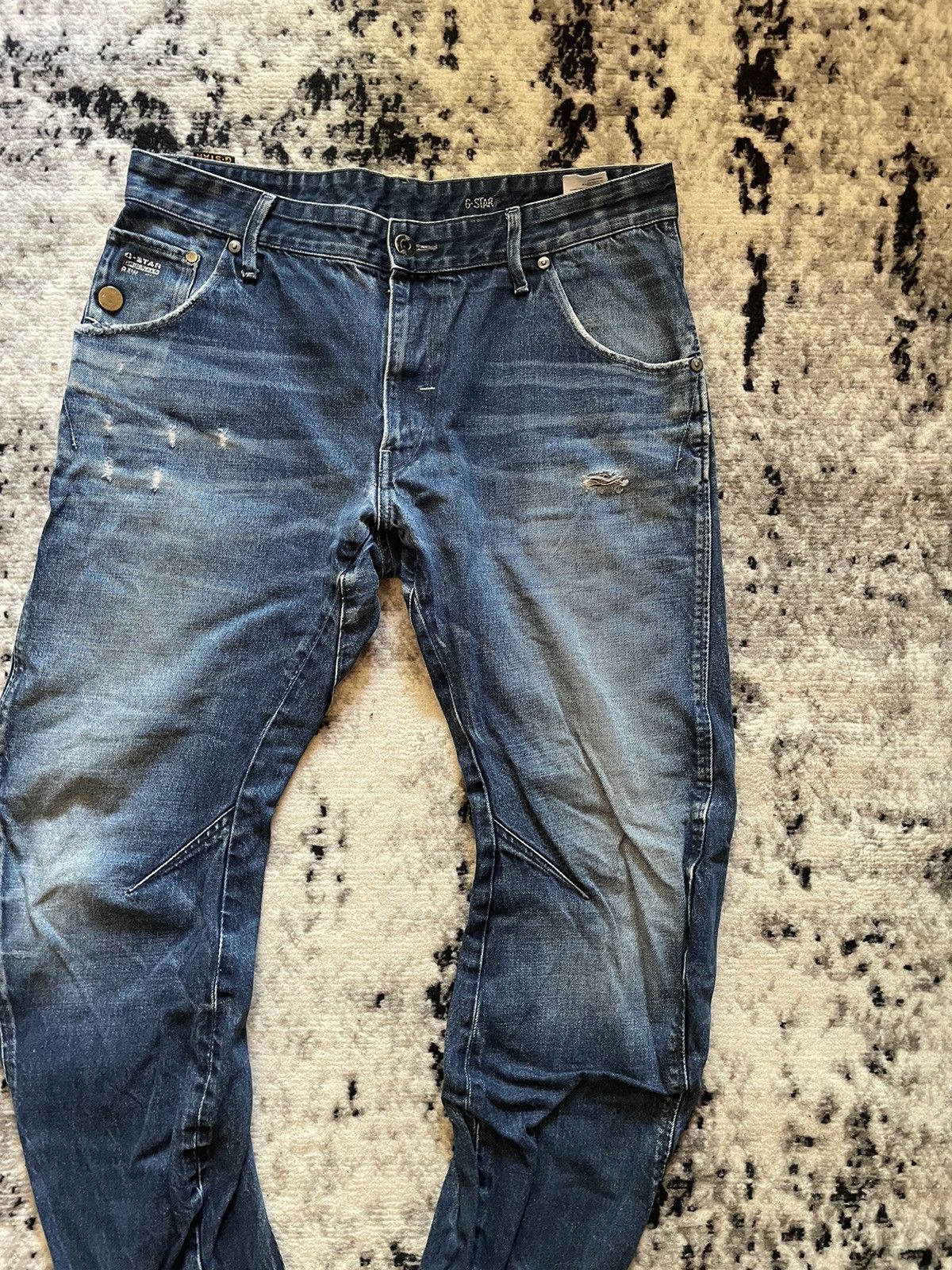 G-Star × Vintage Vintage Jeans G Star Baggy Fit Streetwear Disressed Size US 32 / EU 48 - 2 Thumbnail