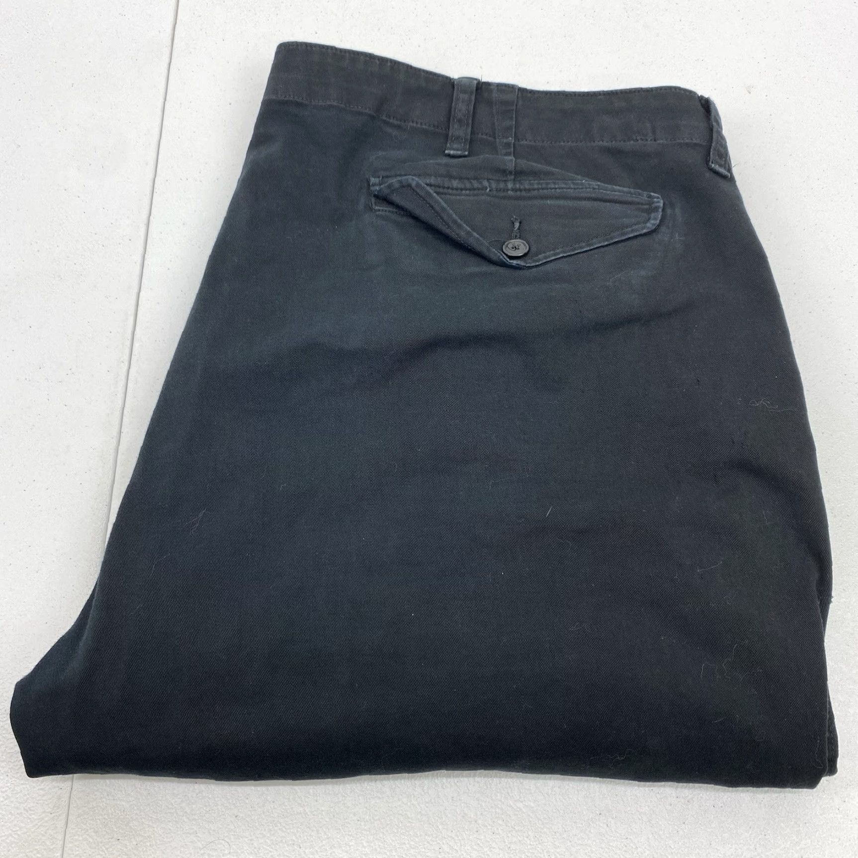 Polo Ralph Lauren Polo Ralph Lauren Pants Men's 46 Big & Tall Cargo Black Flat Front Classic Fit 29 Inseam 46B Waist Cargo Pocket Logo Army Size US XXL / EU 58 / 5 - 2 Thumbnail