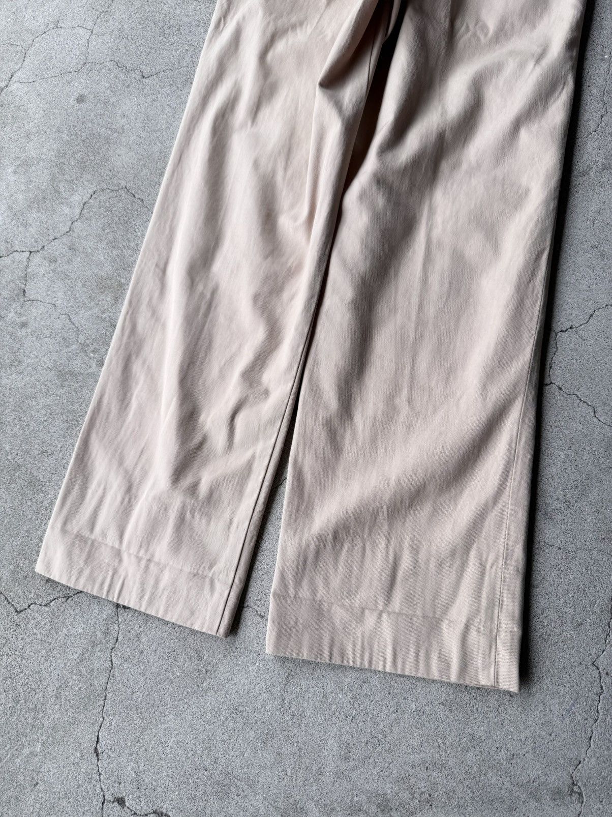 Issey Miyake ISSEY MIYAKE 2002SS Archive Beige Cotton Straight Trousers Size US 28 / EU 44 - 6 Thumbnail