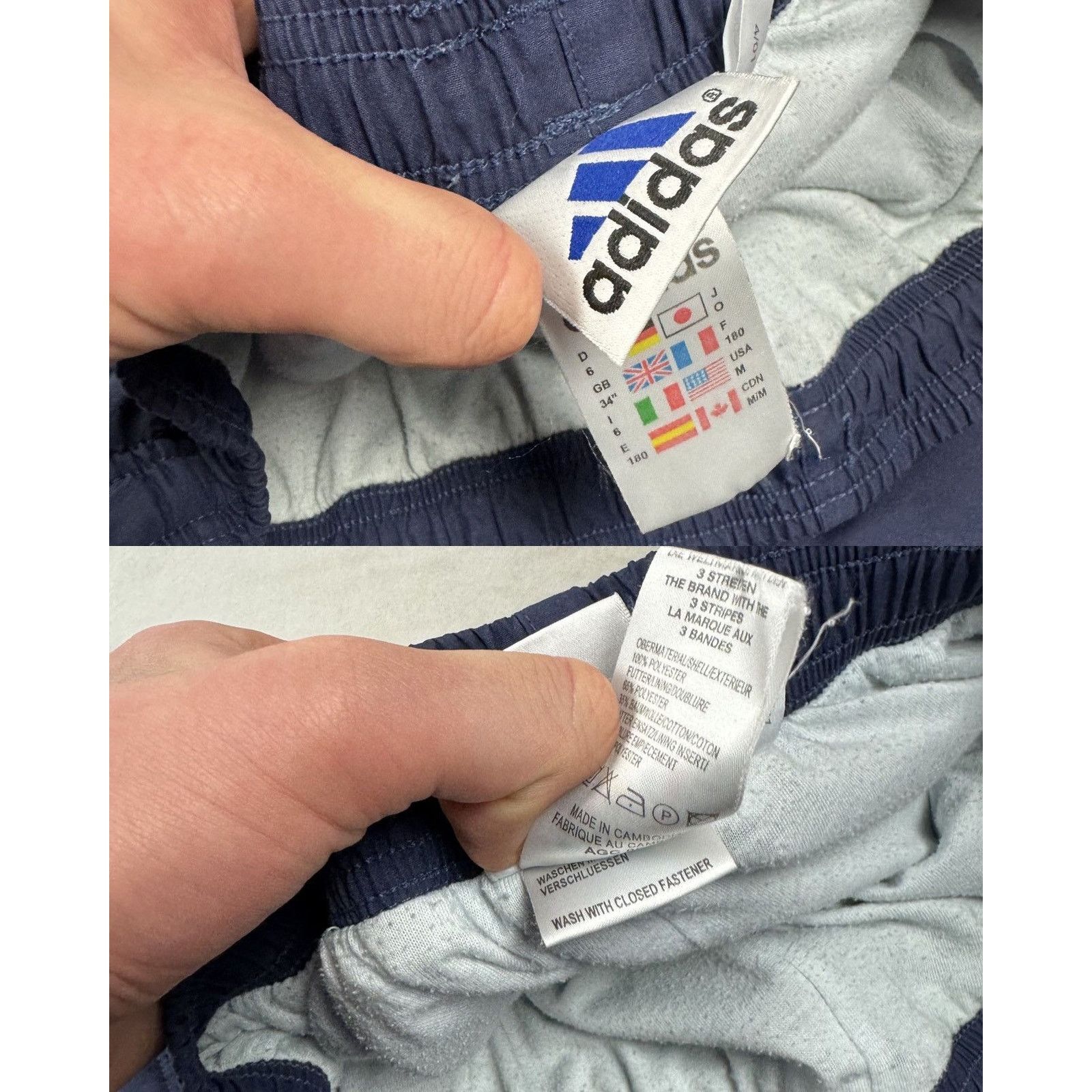Adidas × Vintage Adidas Men's Elastic Waist Ankle Zip Straight Jogger Pants M Size US 34 / EU 50 - 2 Thumbnail