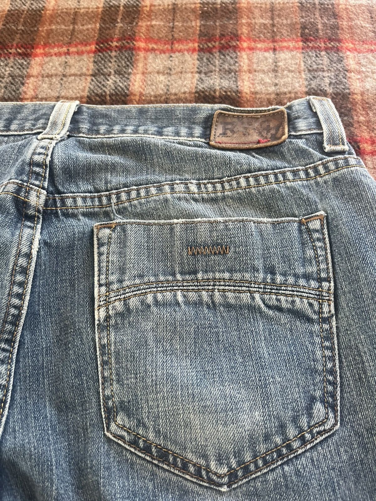 Rsq Vintage 2000’s Skater Grunge Destressed RSQ Y2K Denim Jeans Size US 32 / EU 48 - 13 Thumbnail