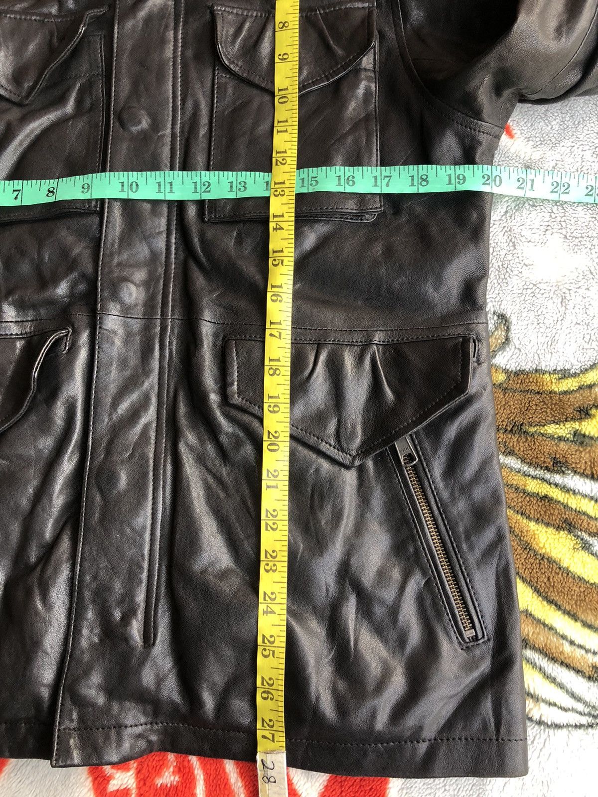 If Six Was Nine × Japanese Brand × Le Grande Bleu (L.G.B.) Rattle Trap Biker Sheepskin Leather Jacket Size US M / EU 48-50 / 2 - 15 Thumbnail
