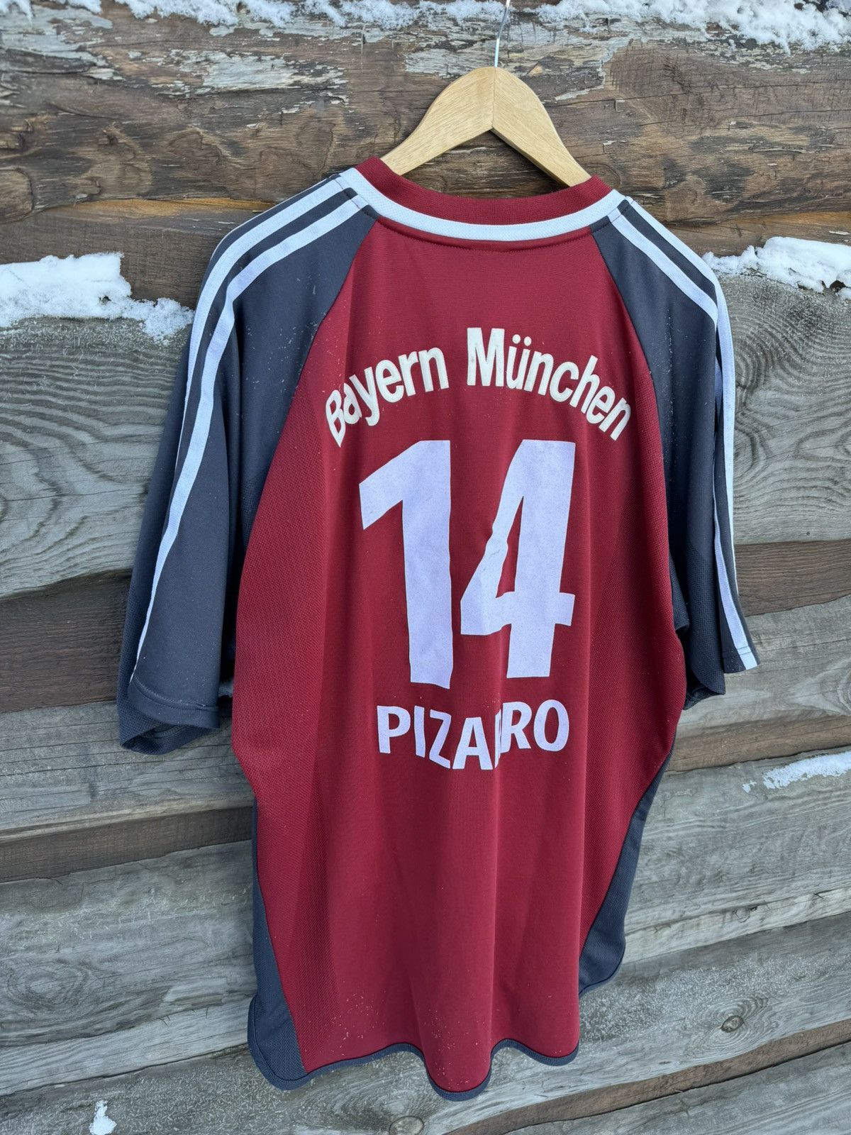 Adidas × Vintage 2001 Adidas Bayern Munich #14 Pizarro opel vintage jersey Size US XXL / EU 58 / 5 - 11 Thumbnail
