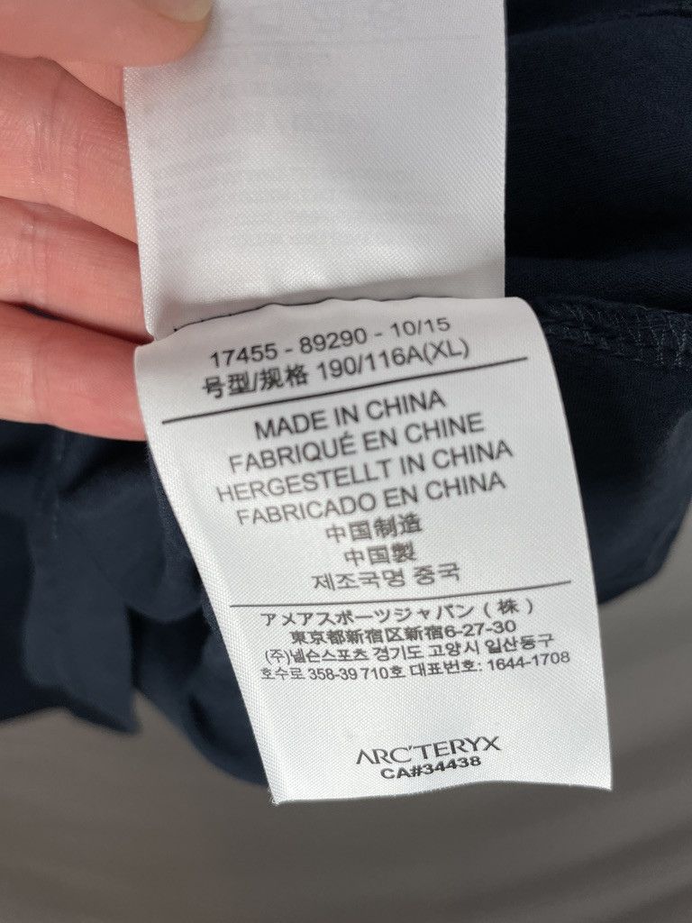Arc'teryx ARCTERYX Geo Sport Climbing Blue Cotton T-Shirt Tee Size US XL / EU 56 / 4 - 9 Thumbnail