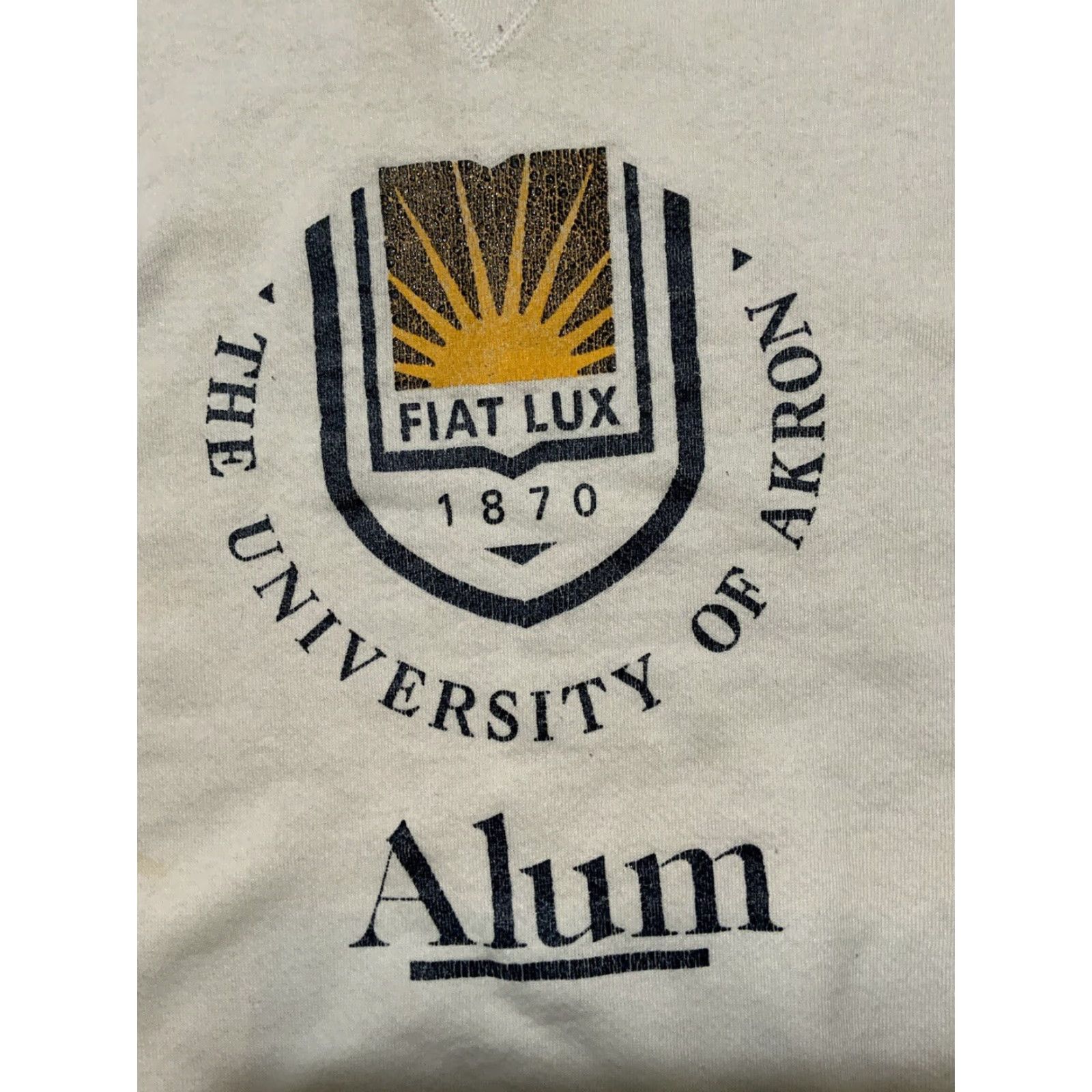 Russell Athletic VINTAGE Russell Athletic University Akron Alum Made USA Crewneck Sweatshirt XL Men White USA Crewneck Sweatshirt XL Men Size US XL / EU 56 / 4 - 2 Thumbnail