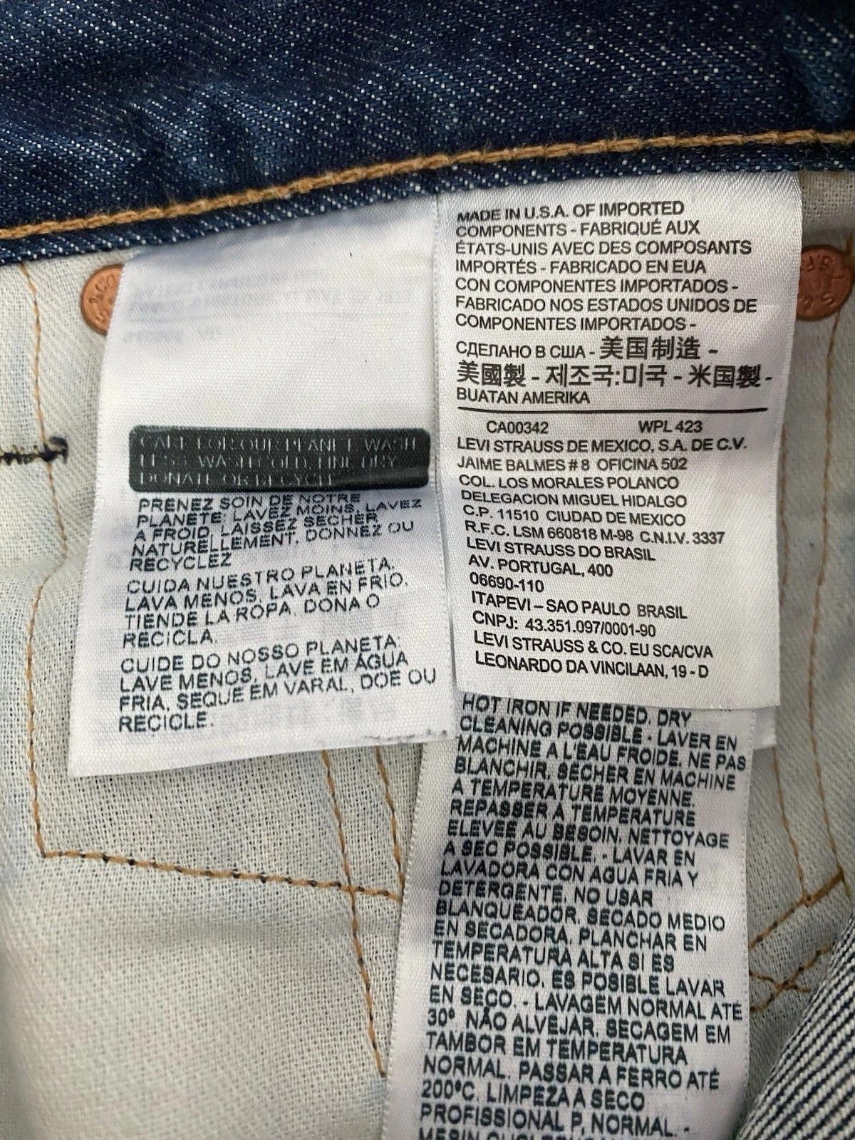 Levi's Levi's 511 Selvedge White Oak Cone Denim Jeans Made In USA Size US 29 - 6 Thumbnail