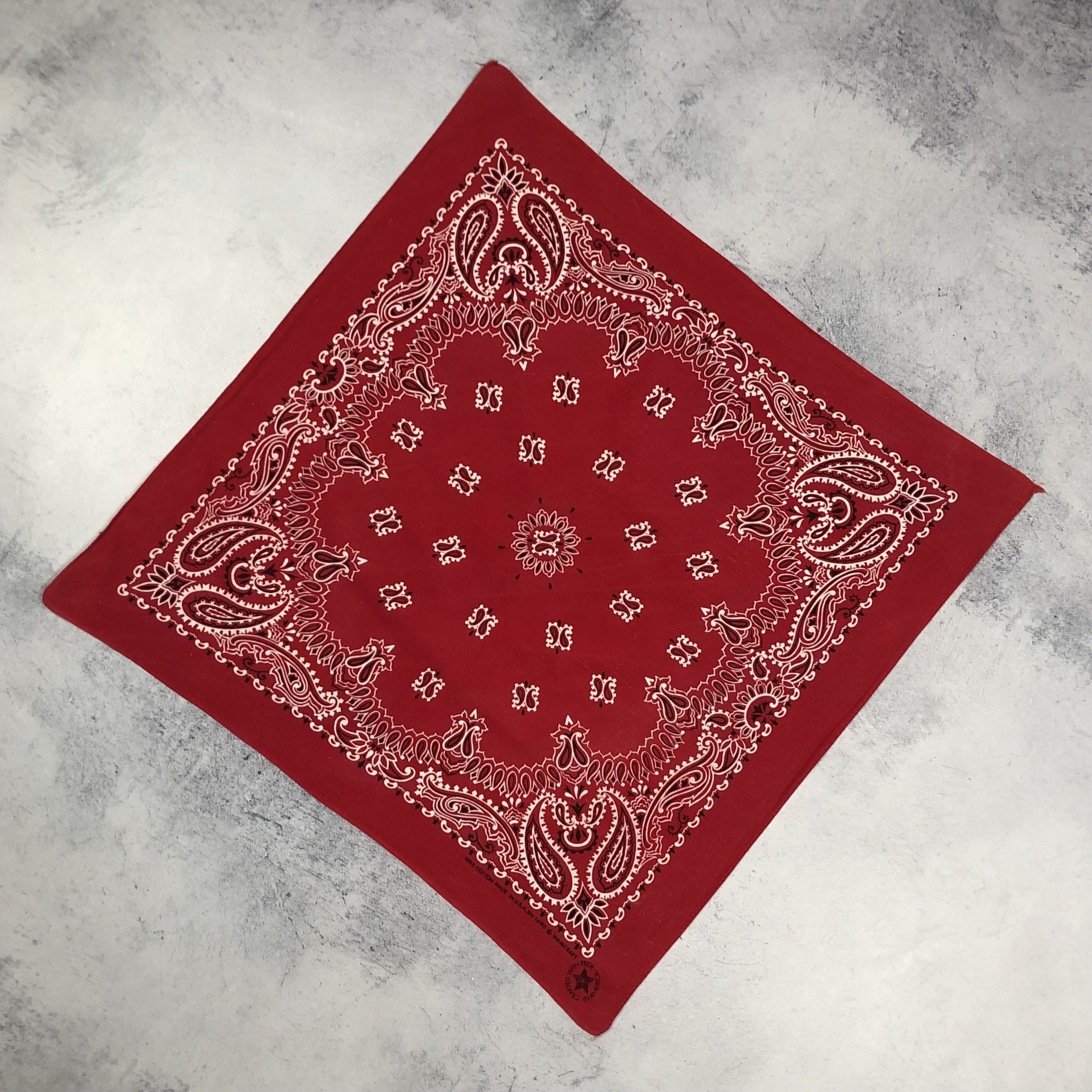 Vintage Vintage 90s Paisley USA Bandana Bloods Crips Size ONE SIZE - 5 Thumbnail