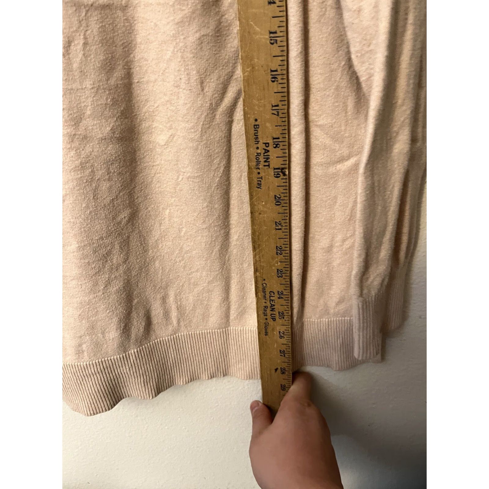 Banana Republic VINTAGE Banana Republic Cotton Blend V-Neck Sweater Pink L Women's Size L Pullover Knitted Knit Shirt Duk? Size L / US 10 / IT 46 - 4 Thumbnail