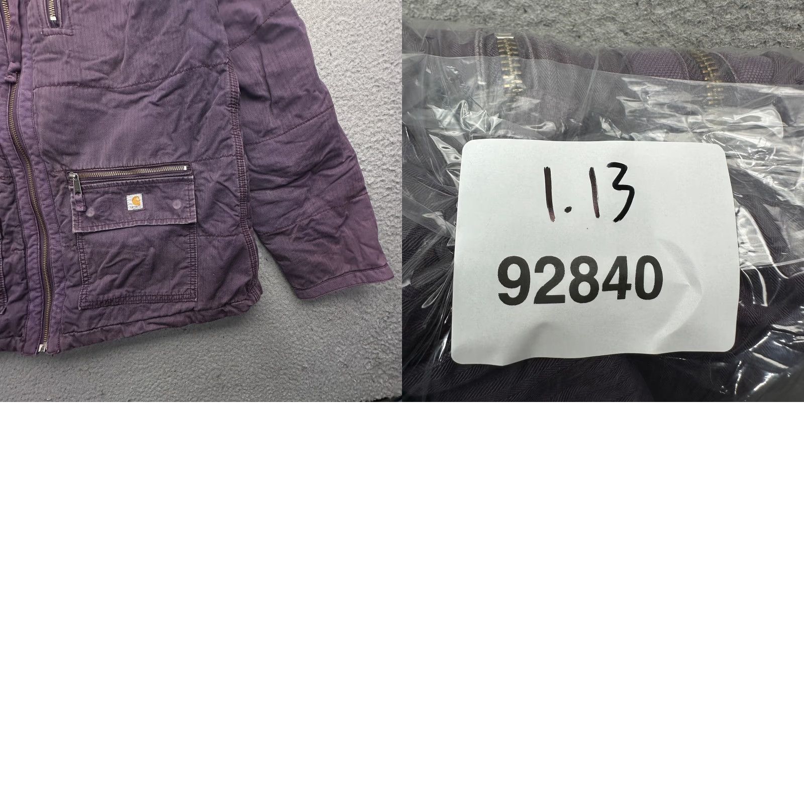 Carhartt Carhartt Gallatin Jacket Womens Large Quilt Lined Full Zip Purple Hooded Jacket Size L / US 10 / IT 46 - 9 Thumbnail