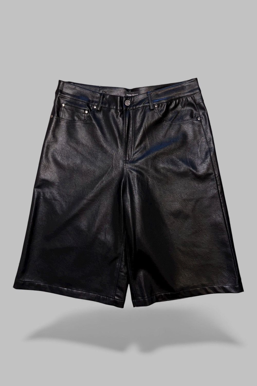 Other Hidden Season black leather baggy shorts Size US 34 / EU 50 - 1 Thumbnail