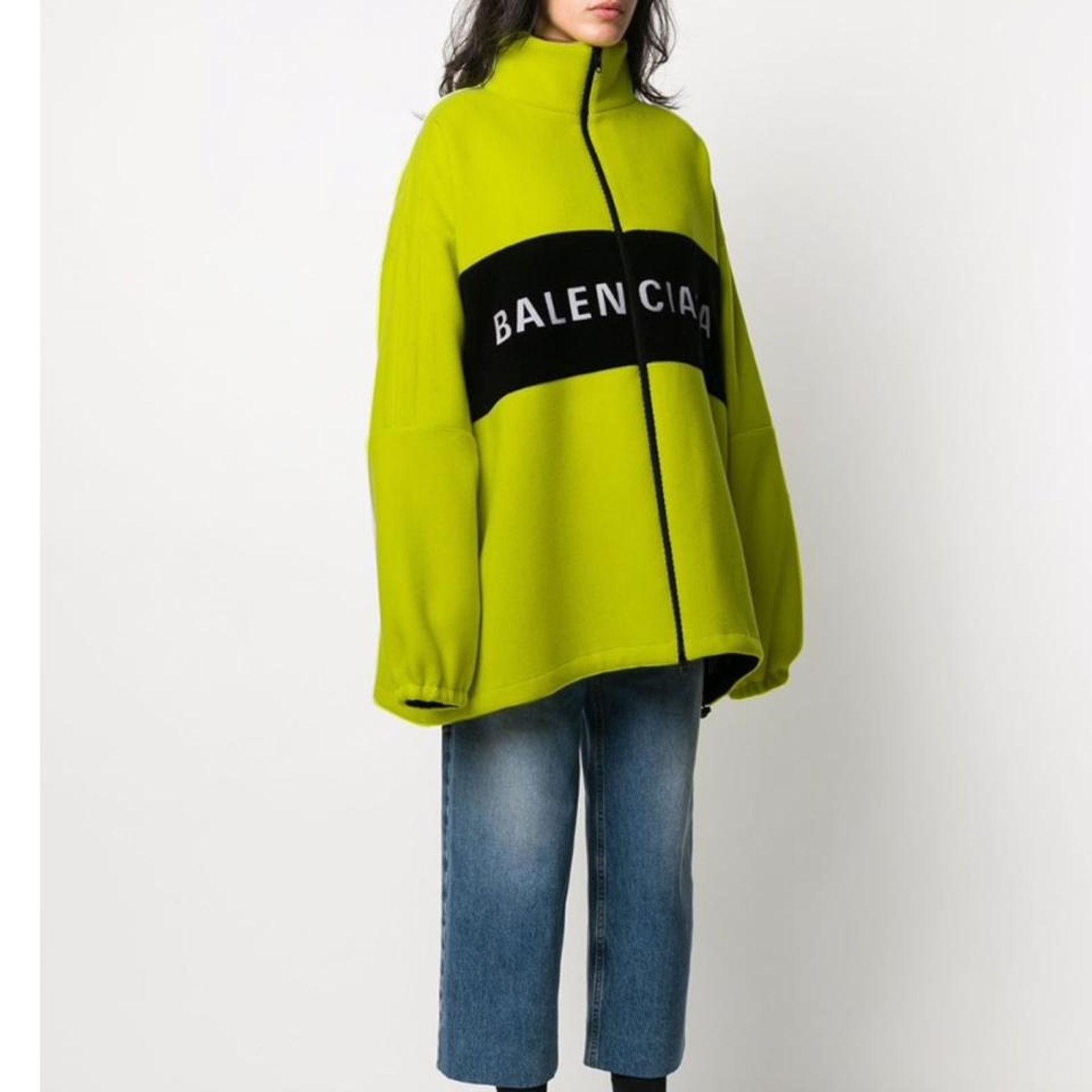 Balenciaga Oversized logo color block wool blend track jacket Size L / US 10 / IT 46 - 3 Thumbnail