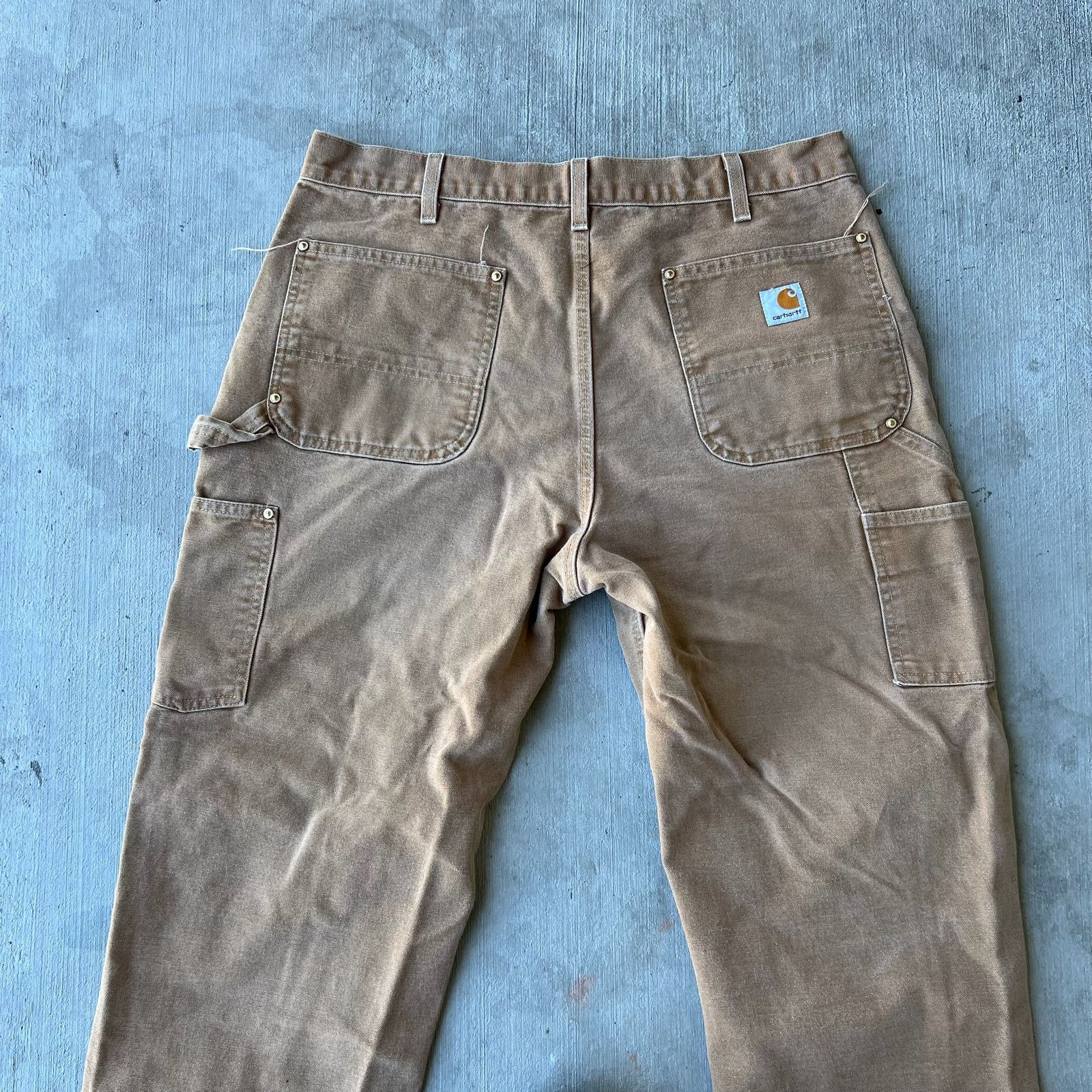 Carhartt × Vintage Carhartt brown double knee work wear carpenter pants Size US 35 - 5 Thumbnail