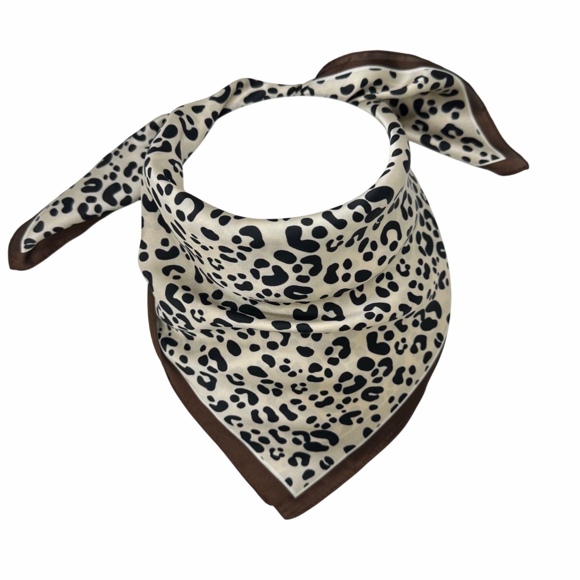Other Luxury Elegant Bandana Square Scarf Silky Satin Animal Print Size ONE SIZE - 4 Thumbnail