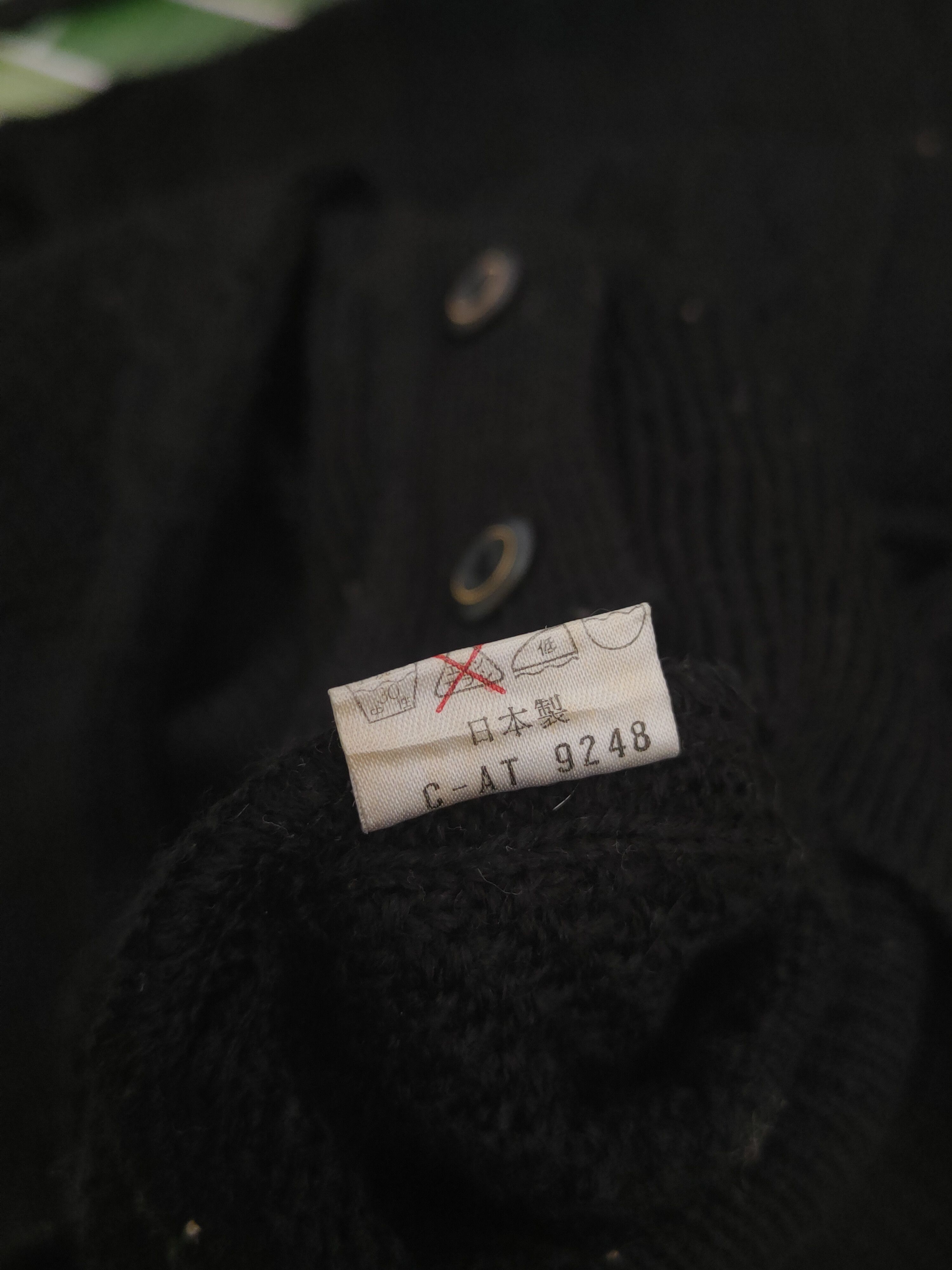 Aran Isles Knitwear × Japanese Brand More Criss Black Knitwear Cardigan #W1216 Size M / US 6-8 / IT 42-44 - 10 Thumbnail