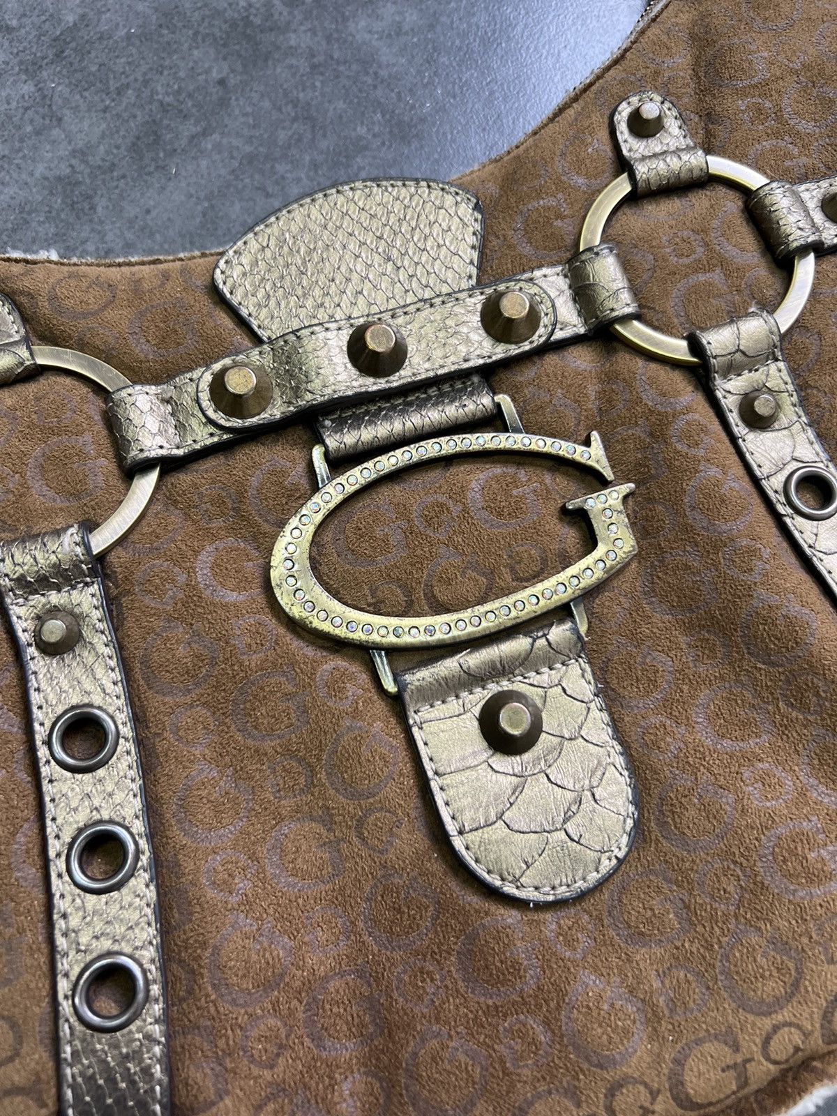 Guess × Hysteric Glamour × Vintage Vintage Guess Avant Garde Monogram Y2K Shoulder Bag Size ONE SIZE - 4 Thumbnail