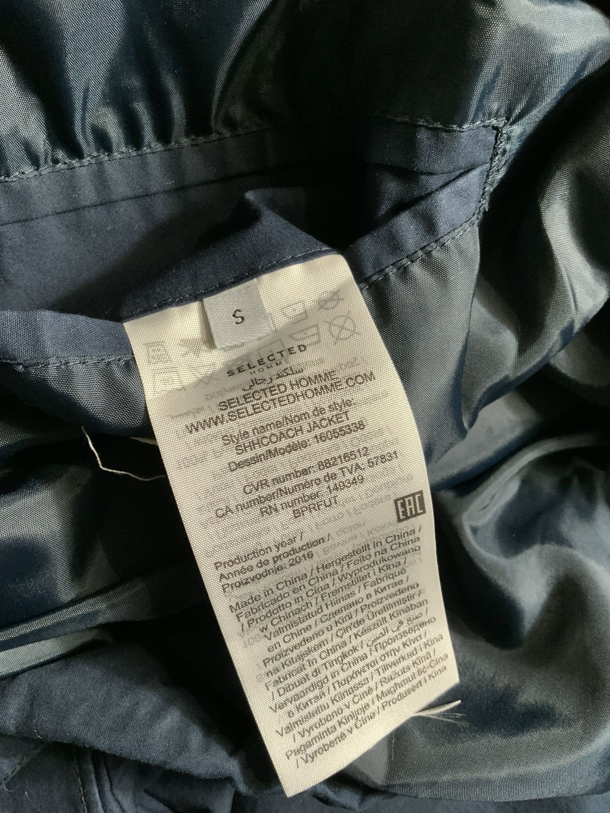 Selected Homme Selected Homme Heritage Coach Windbreaker Jacket Size US S / EU 44-46 / 1 - 7 Thumbnail