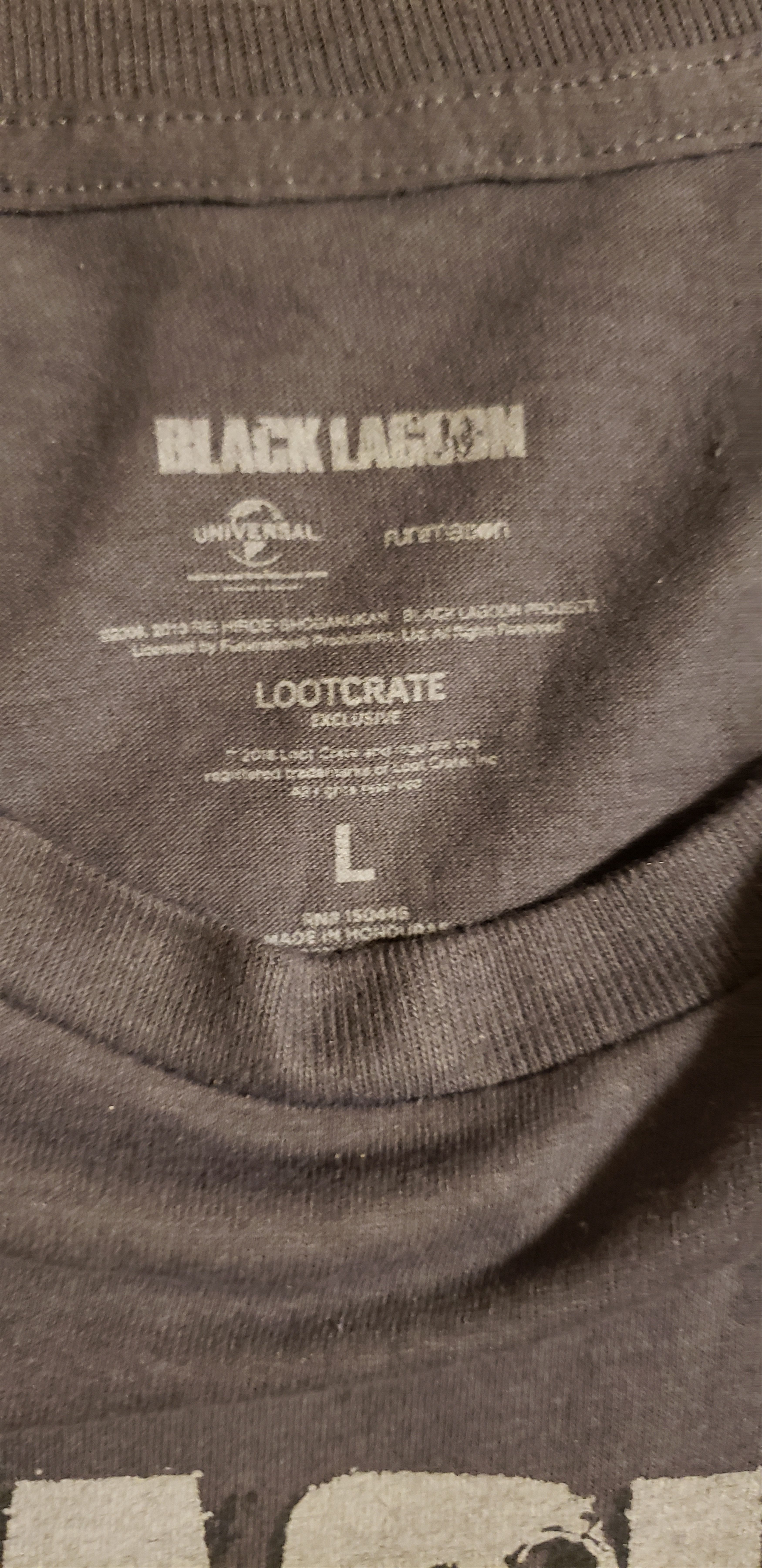 Universal Studios LIMITED EDITION ANIME T-SHIRT BLACK LAGOON REVY GRAPHIC L Size US L / EU 52-54 / 3 - 4 Thumbnail
