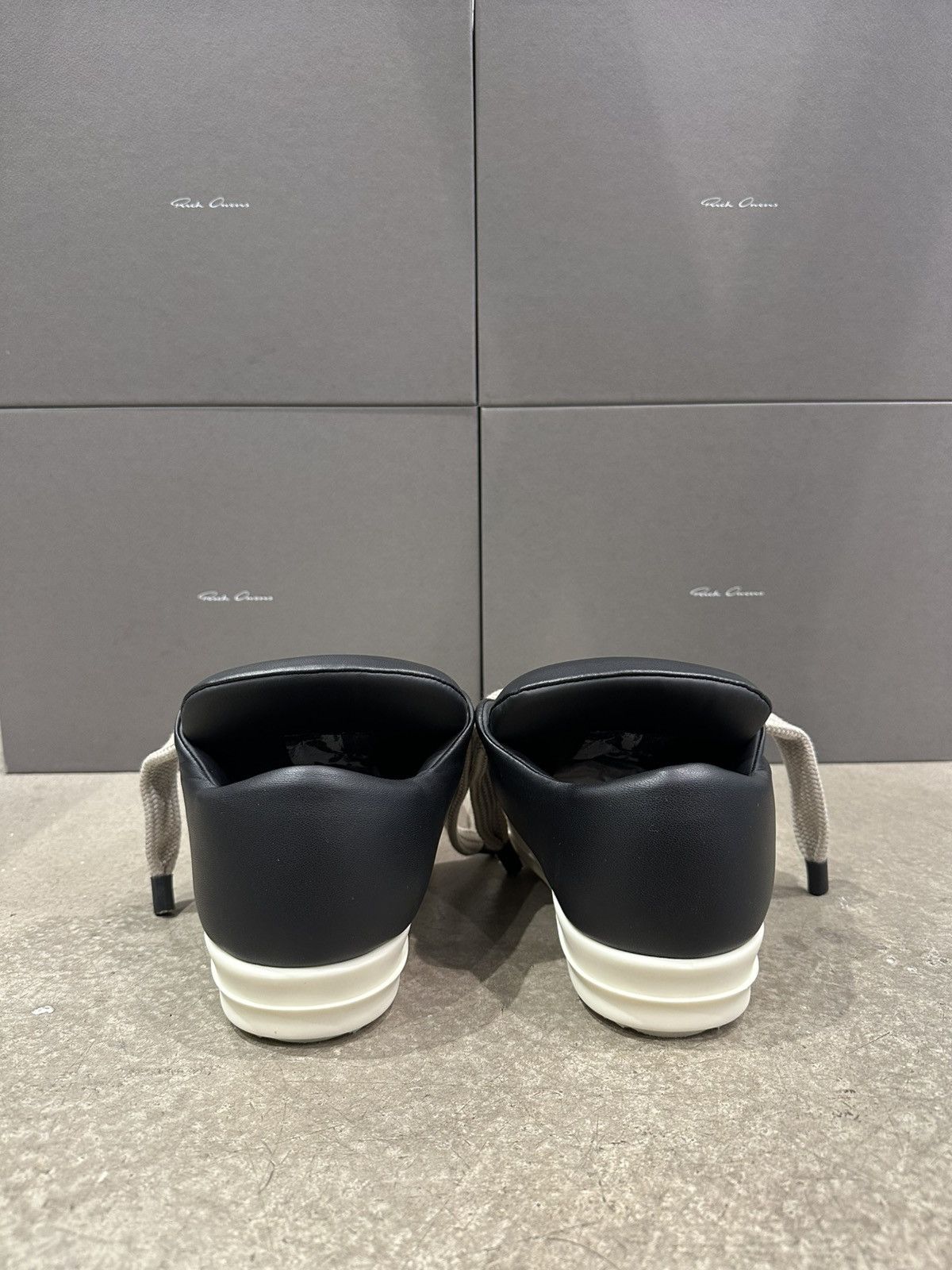 Rick Owens RICK OWENS - Jumbo Lace Low Black Milk Size US 9 / EU 42 - 5 Thumbnail