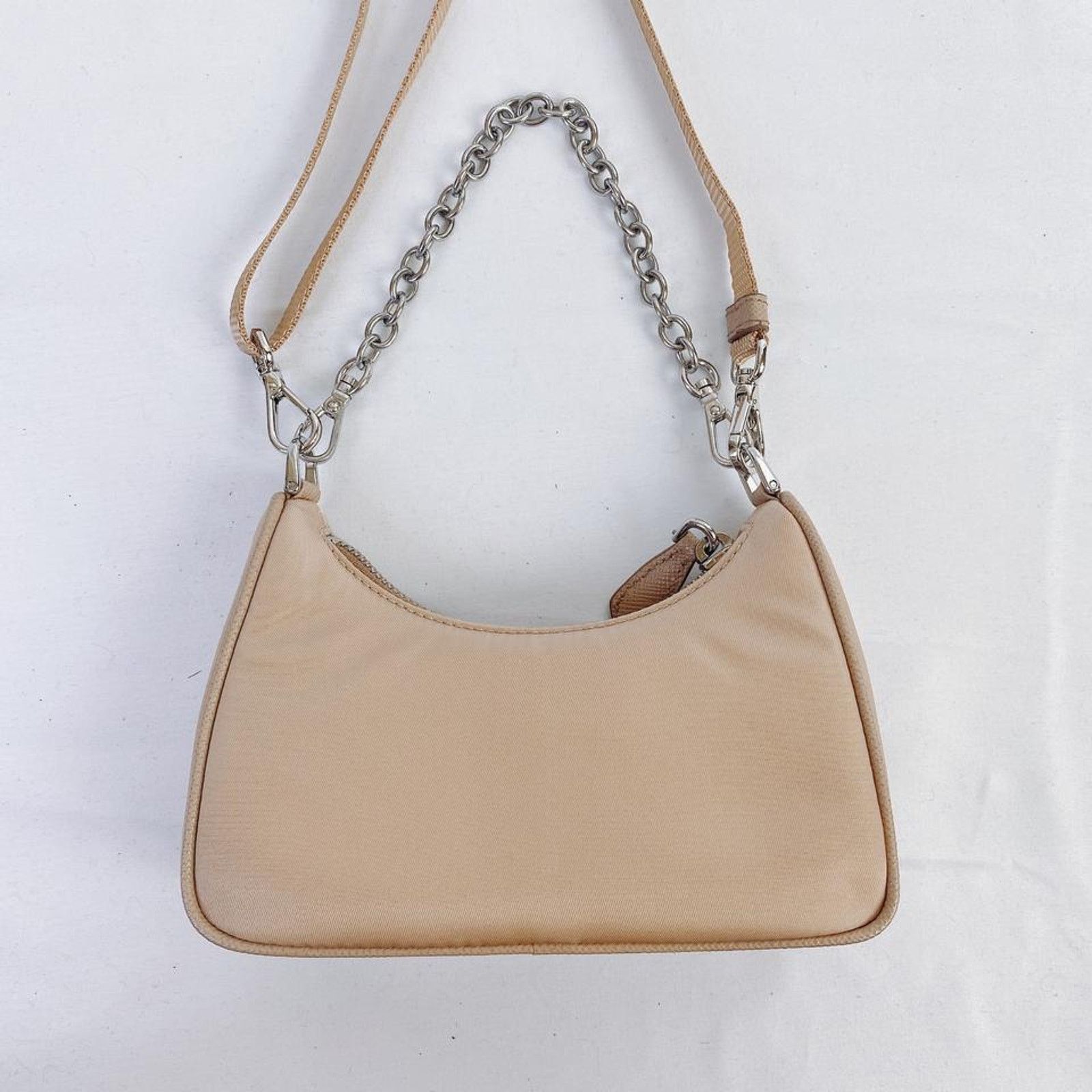 Prada PRADA logo appliqued re-edition nylon mini bag Size ONE SIZE - 3 Thumbnail