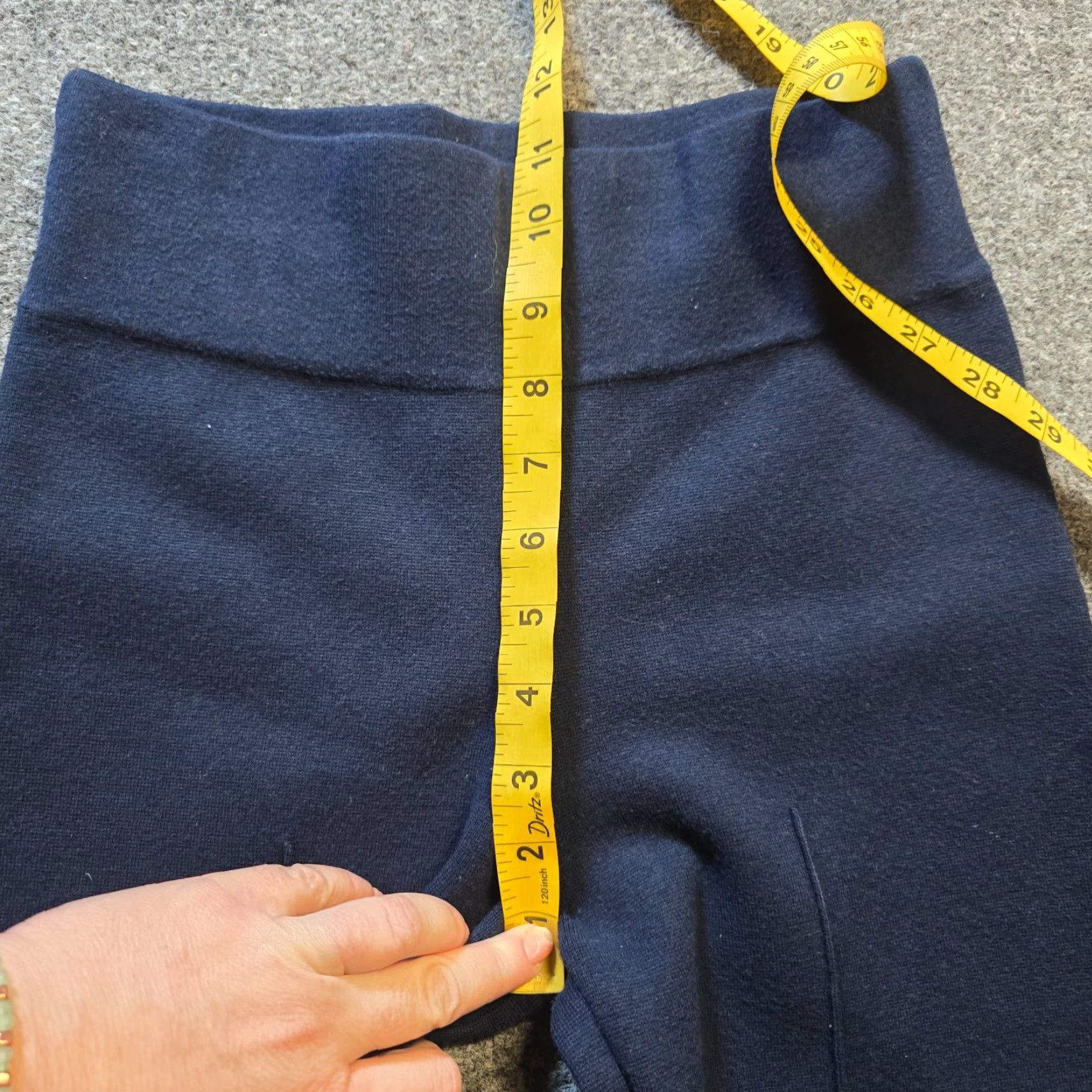 J.Crew J. Crew Pants Womens Size S Tall Blue Knit Flare Pull On Stretch Casual Capsule Casu Size 28" / US 6 / IT 42 - 5 Thumbnail