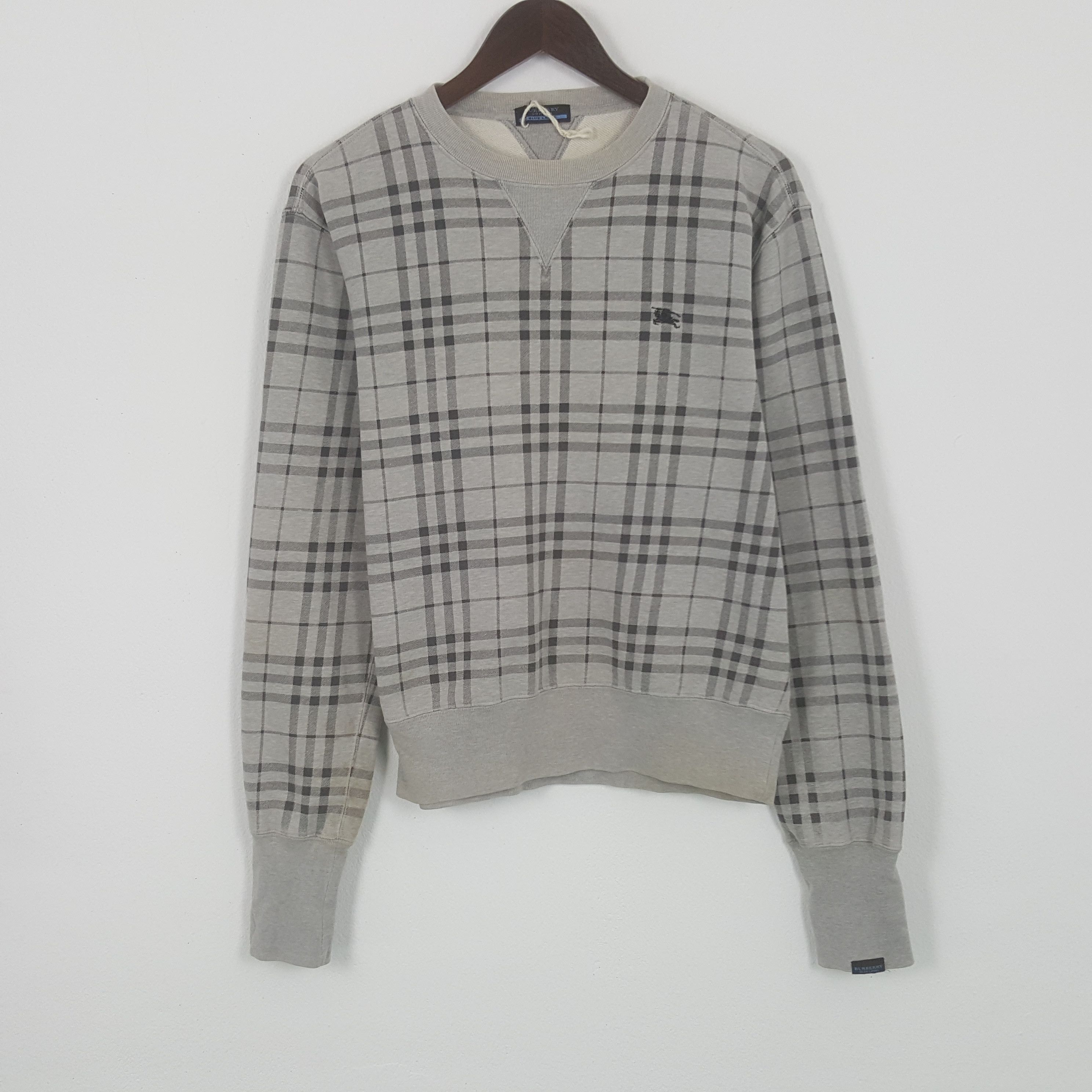 Vintage Burberry Blue Label Nova Check Sweatshirt