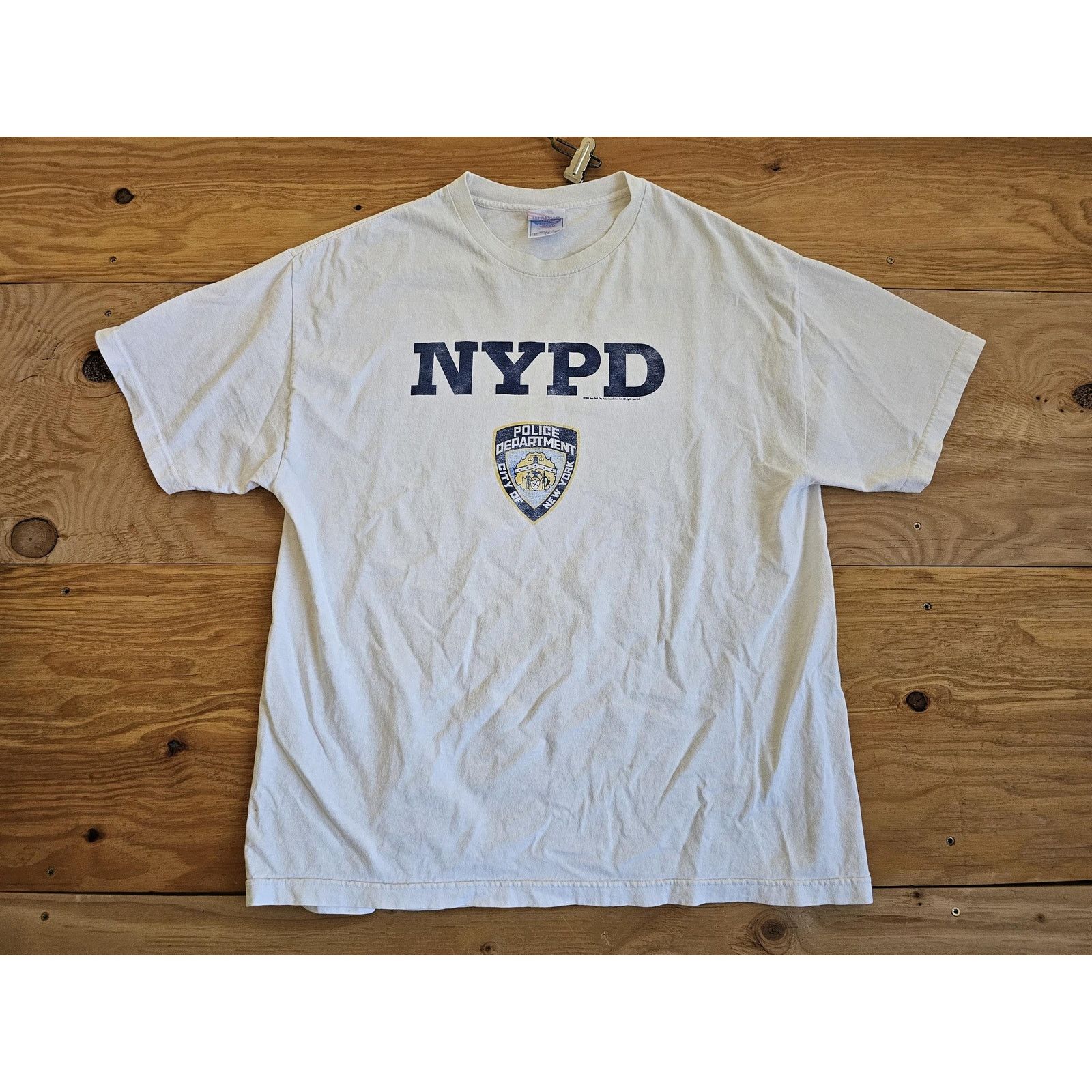 Other NYPD 2001 T-Shirt White Navy Blue Sz XL Murina Brand Size US XL / EU 56 / 4 - 1 Thumbnail