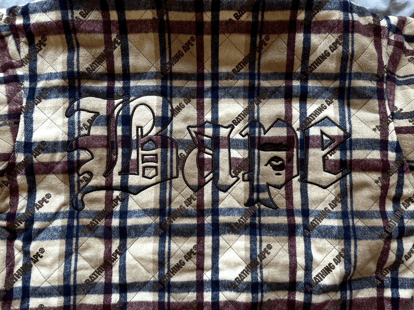 Bape BAPE A Bathing Ape Logo Check Pattern Padded Flannel Shirt Size US L / EU 52-54 / 3 - 2 Thumbnail