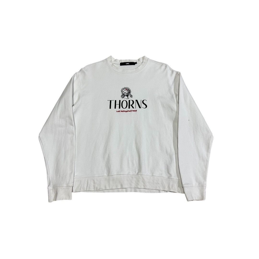Japanese Brand 🔥 LMC Jesus Thorns Sweatshirt Size US S / EU 44-46 / 1 - 2 Thumbnail