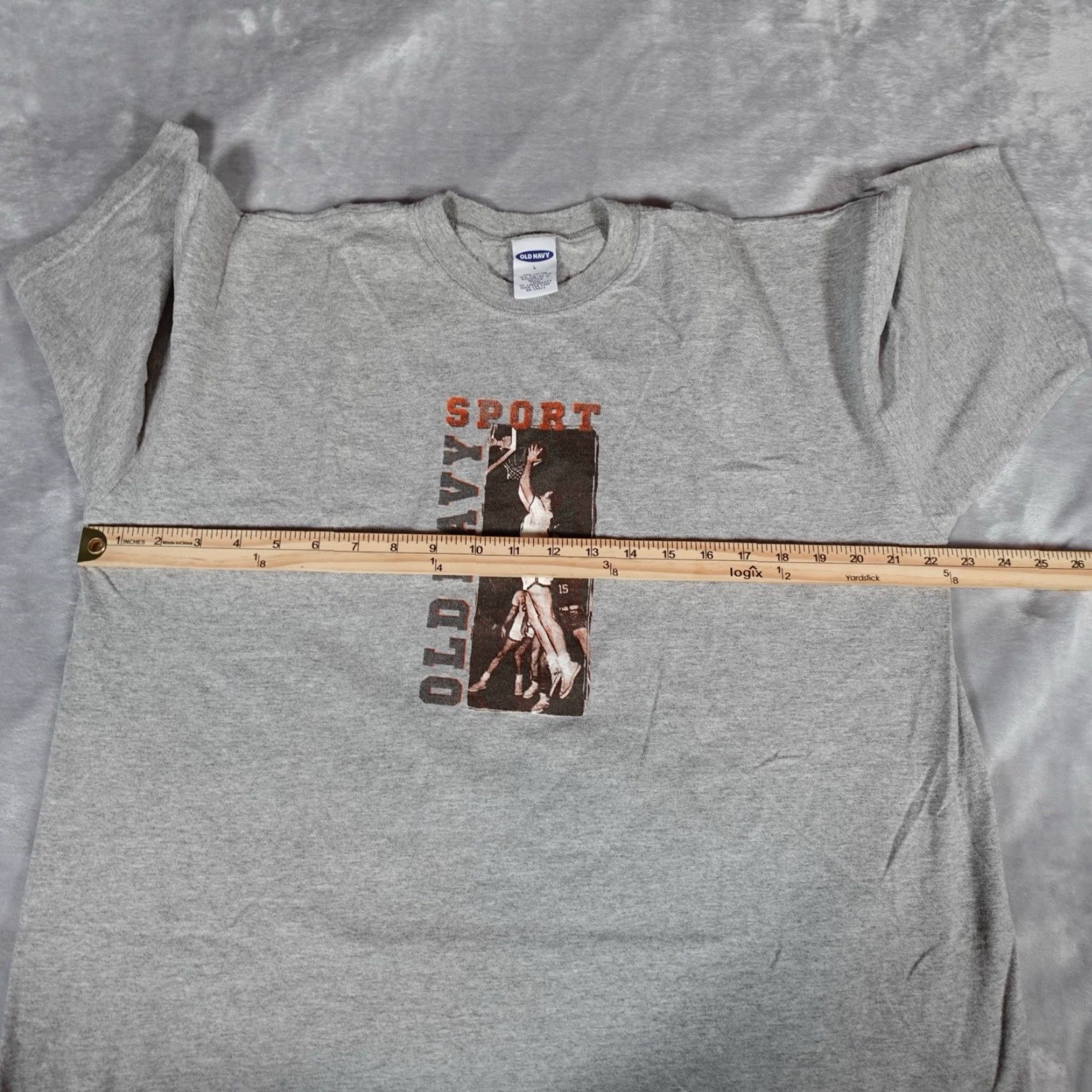 Old Navy Vintage Old Navy Basketball Sport Shirt Mens L Gray Y2K Size US L / EU 52-54 / 3 - 5 Thumbnail