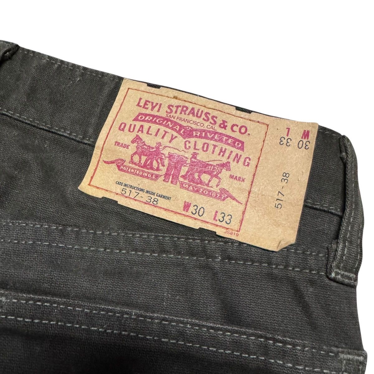 Levi's Vintage Levis 517 Brown Moleskin Flare Jeans Hedi Slimane Size US 30 / EU 46 - 2 Thumbnail