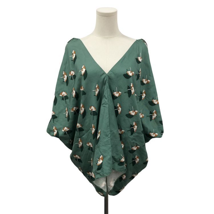 Gucci Gucci Umbrella Print Silk Blouse Size 36 Size XS / US 0-2 / IT 36-38 - 1 Thumbnail