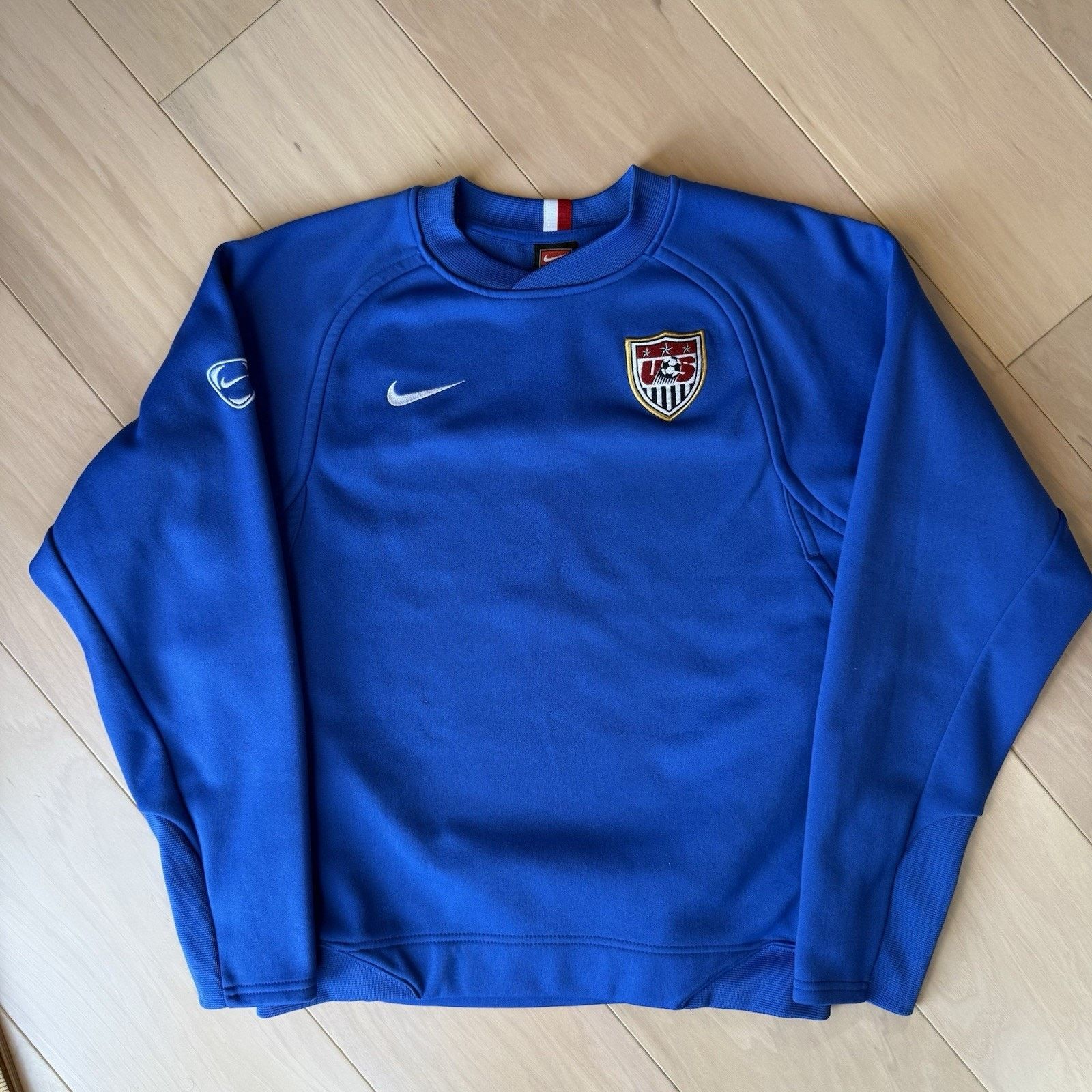 Nike Nike USA Soccer Sweatshirt Small Blue Fleece Pullover Size US S / EU 44-46 / 1 - 2 Thumbnail