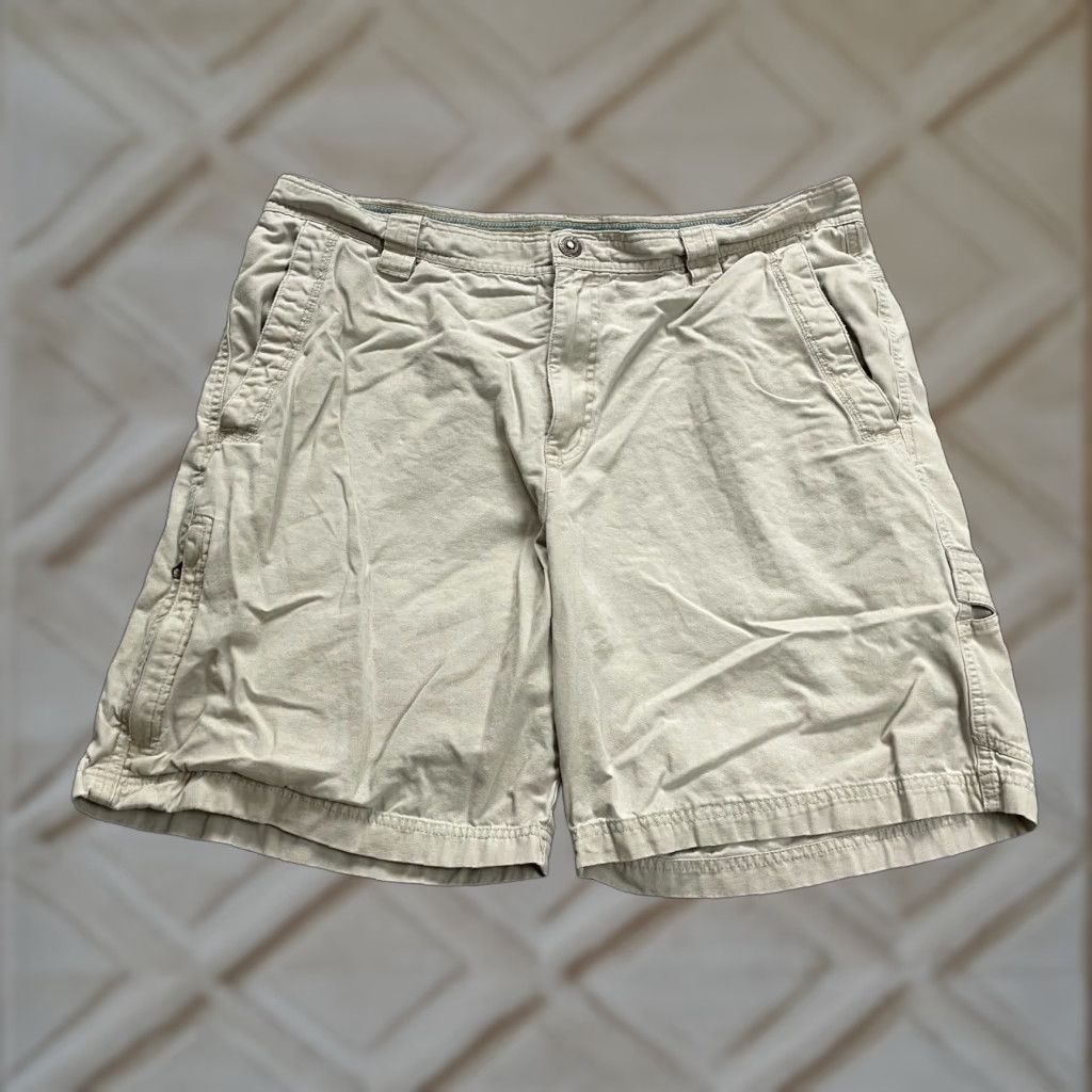 Vintage Columbia Cargo Shorts Mens 38x9 Brown Canvas Pockets Outdoor Casual, Regular Fit, 9 Inseam Size US 38 / EU 54 - 1 Thumbnail
