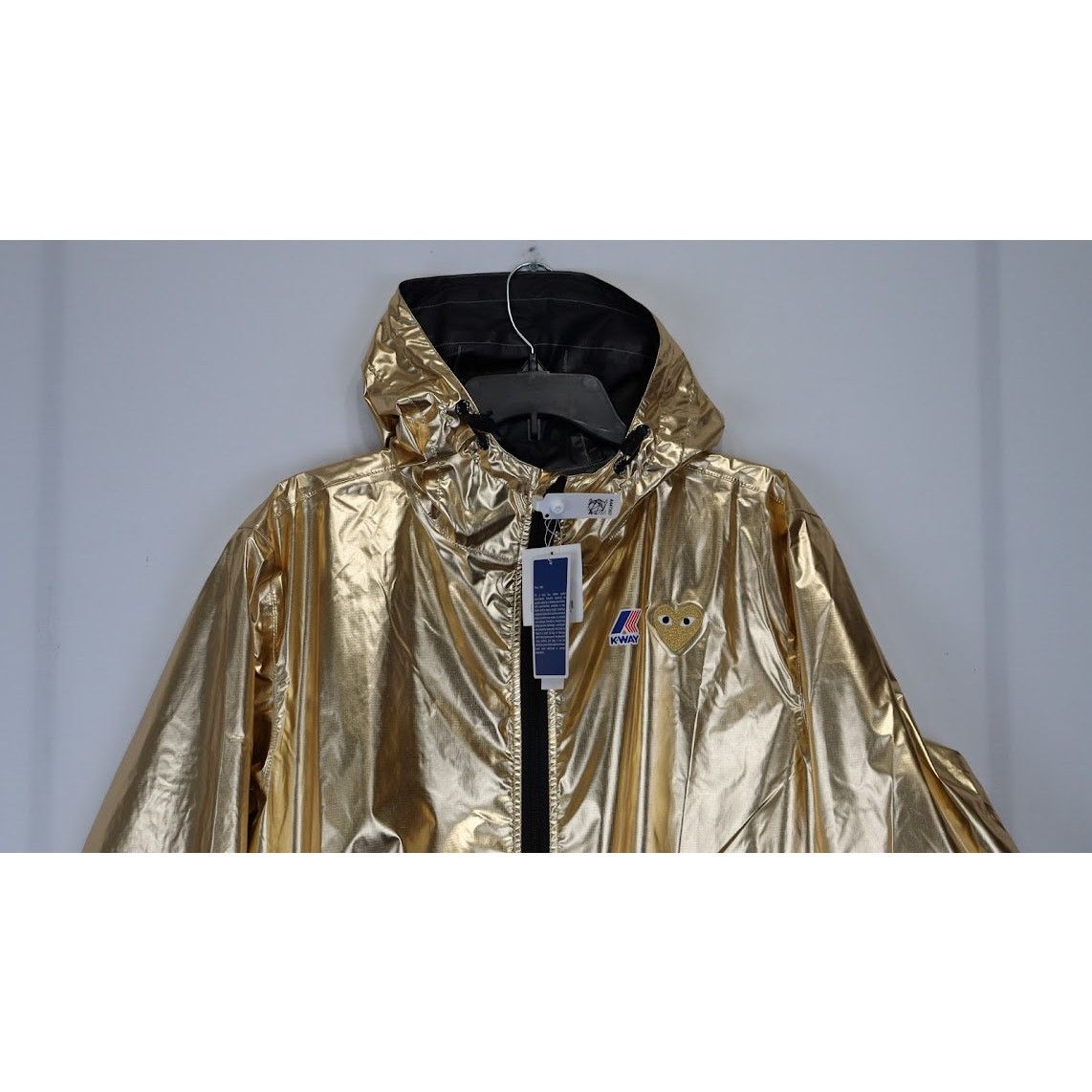 Comme des Garcons PLAY o1rshd1 Full Zip Jacket K-way in Gold Size US L / EU 52-54 / 3 - 6 Thumbnail