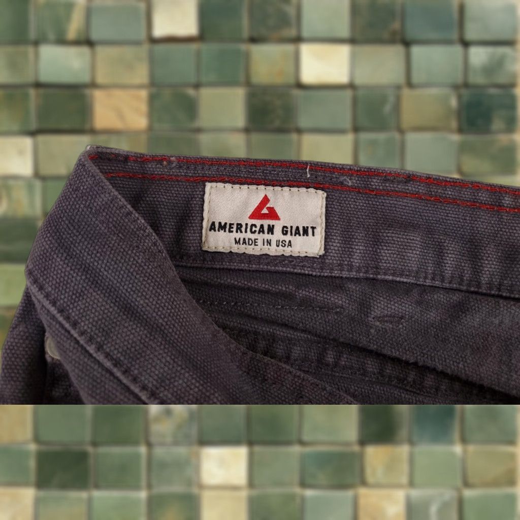 Vintage American Giant Jeans Roughneck Stretch Dark Gray Mens 34 Waist 34x28 Inseam 28 Straight Jeans Mens Gray Regular Size Size US 34 / EU 50 - 1 Thumbnail