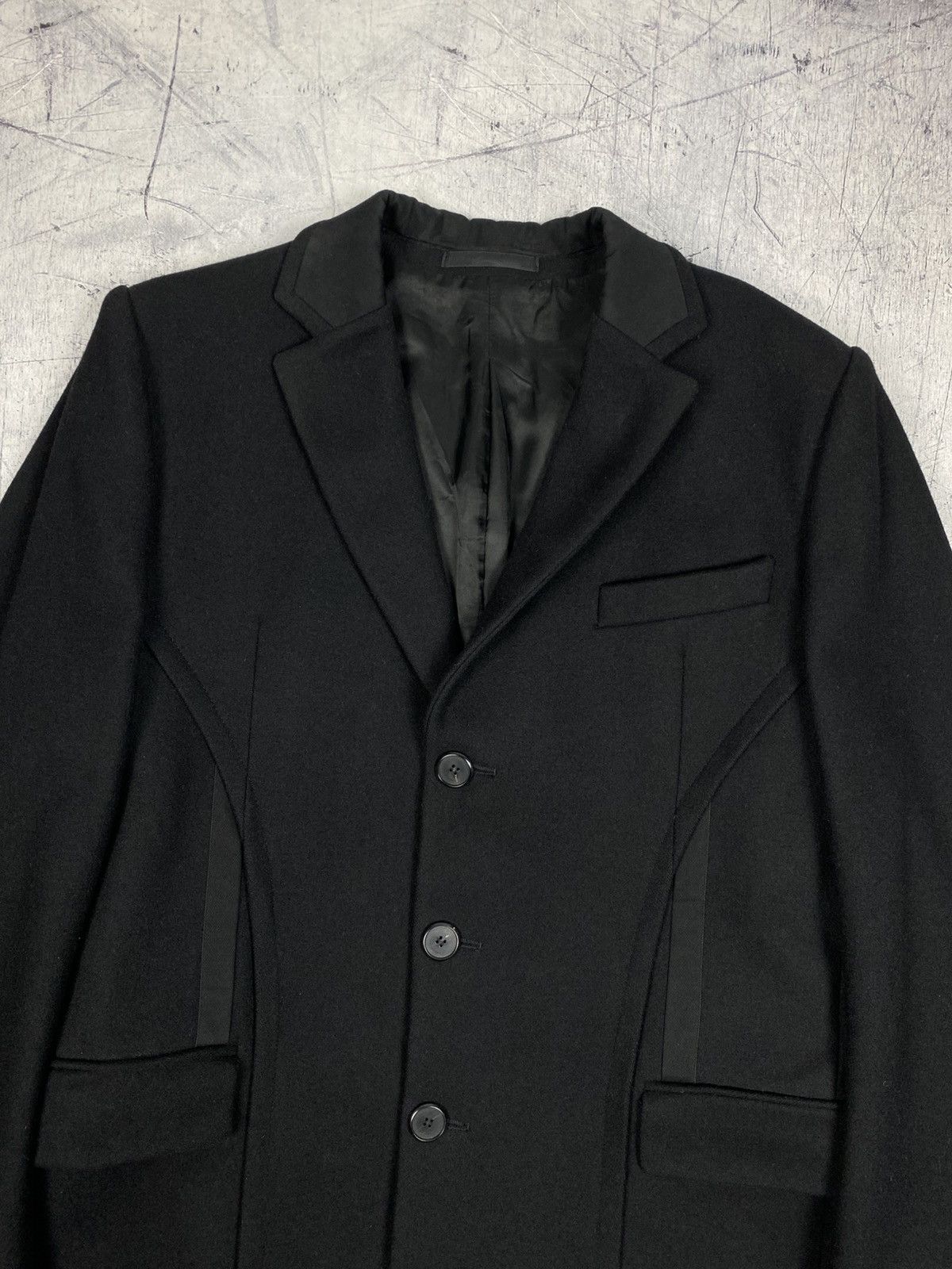 Givenchy Givenchy Paris Black Wool Tailored Overcoat Size L Size US L / EU 52-54 / 3 - 5 Thumbnail