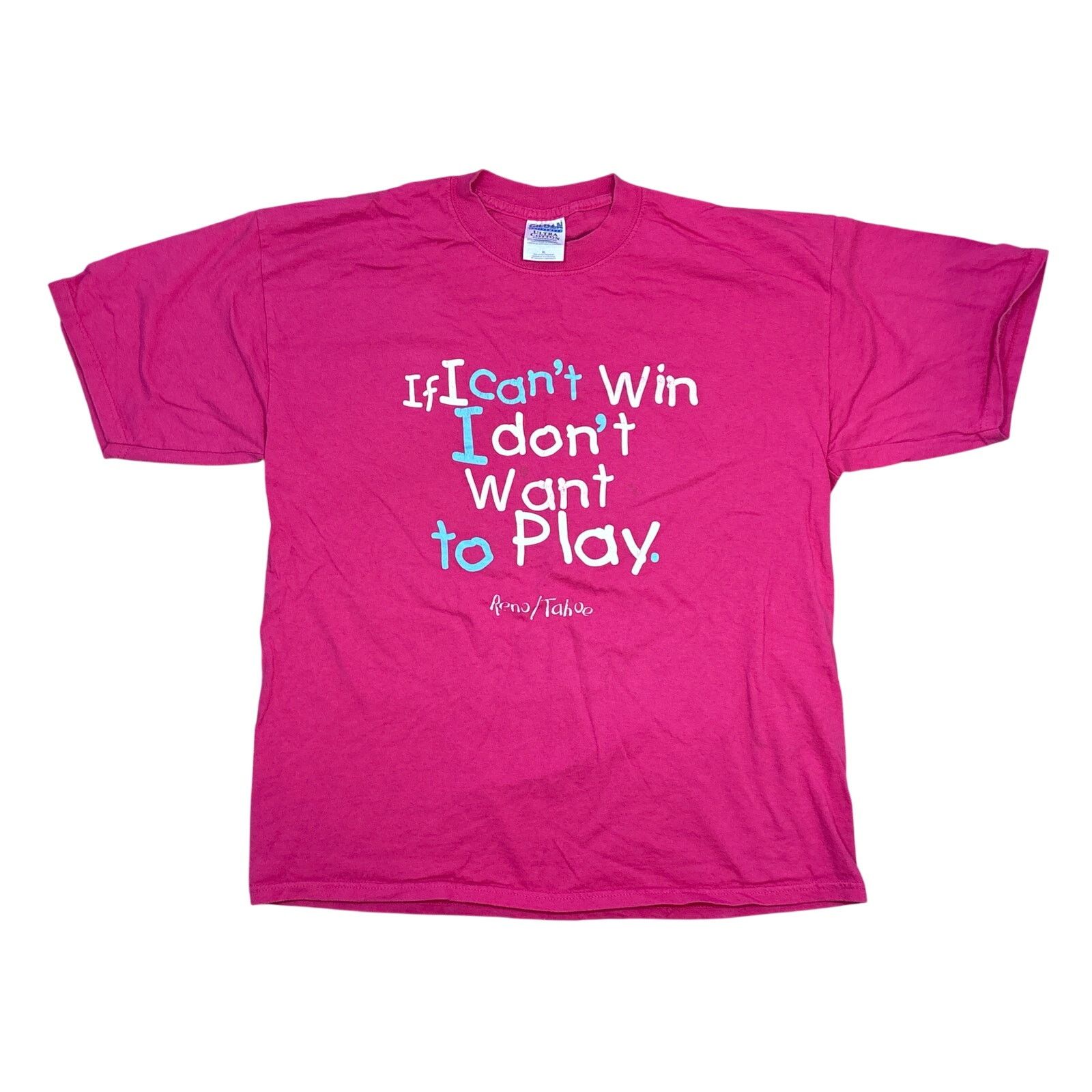 Gildan Vtg Y2K If I can’t Win dont Want to Play Reno/Tahoe shirt XL Size XL / US 12-14 / IT 48-50 - 1 Thumbnail