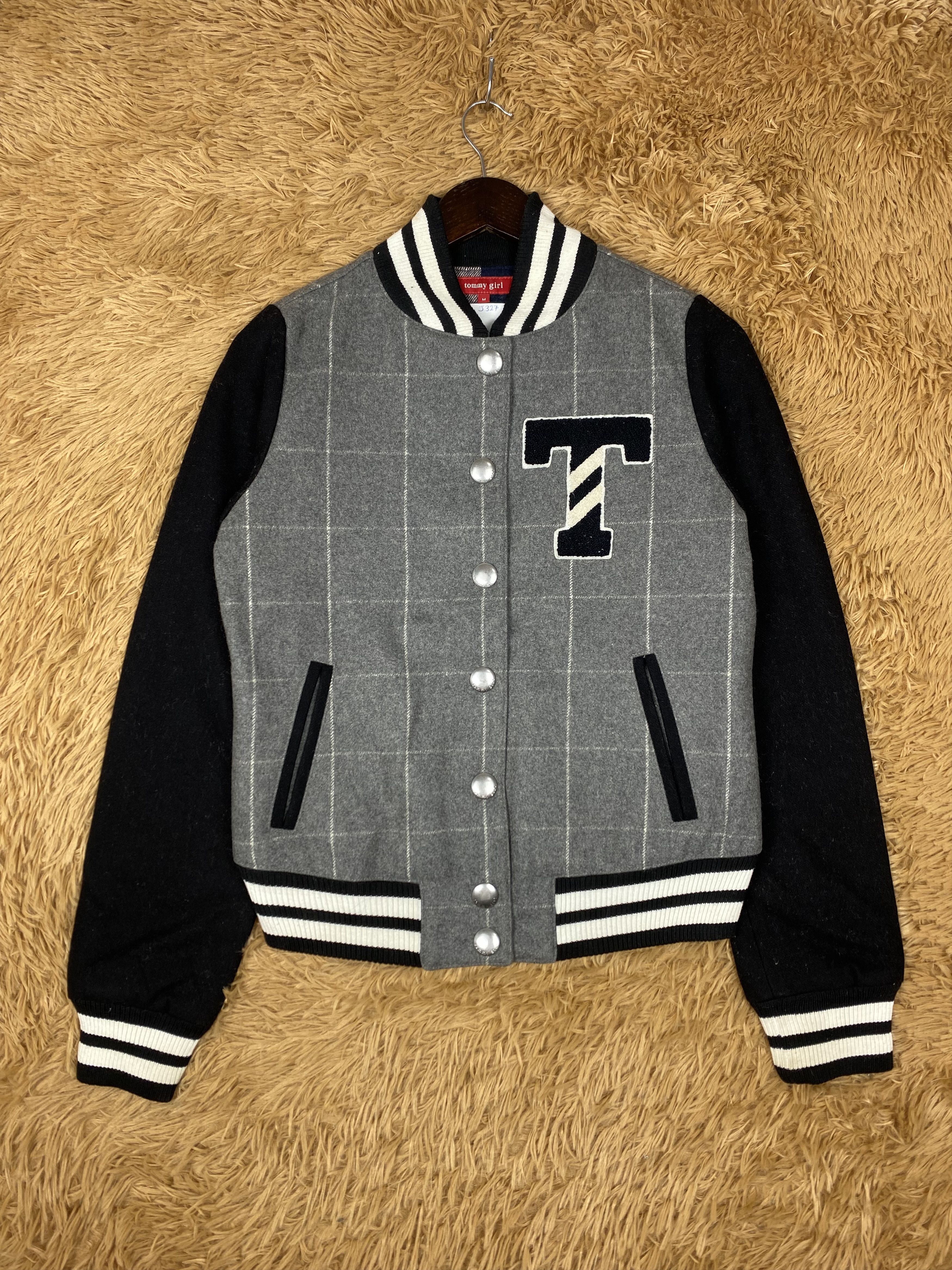 Tommy Hilfiger Vintage Tommy Girl Varsity Jacket DJ0327 Size M / US 6-8 / IT 42-44 - 1 Thumbnail