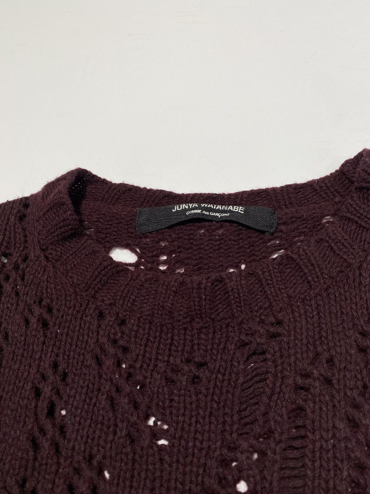 Comme des Garcons Junya Watanabe 02’ grunge distress knit Size US M / EU 48-50 / 2 - 3 Thumbnail